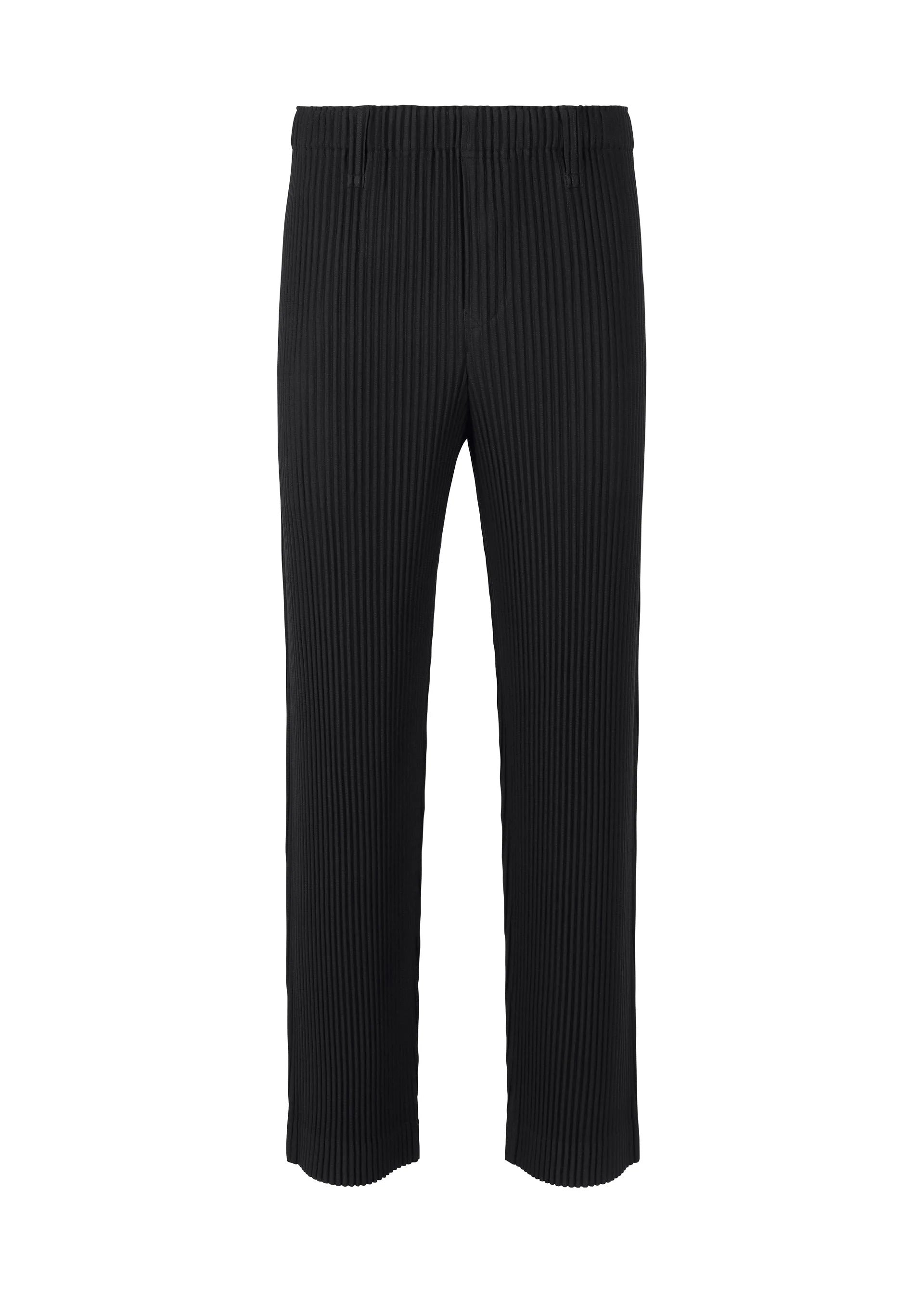Issey Miyake Basics rovné kalhoty navy 2