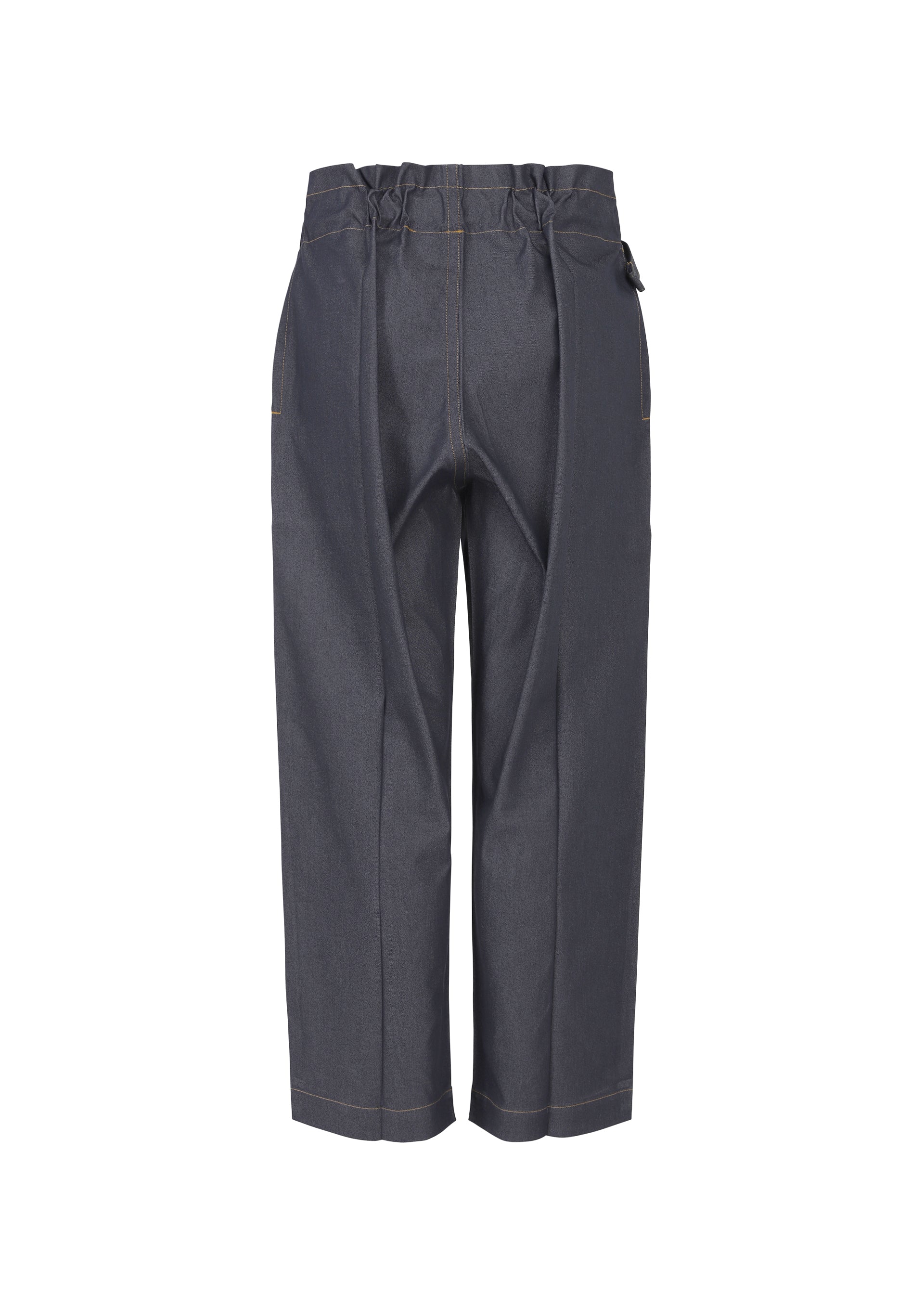 Issey Miyake Flat Denim kalhoty rovné indigo