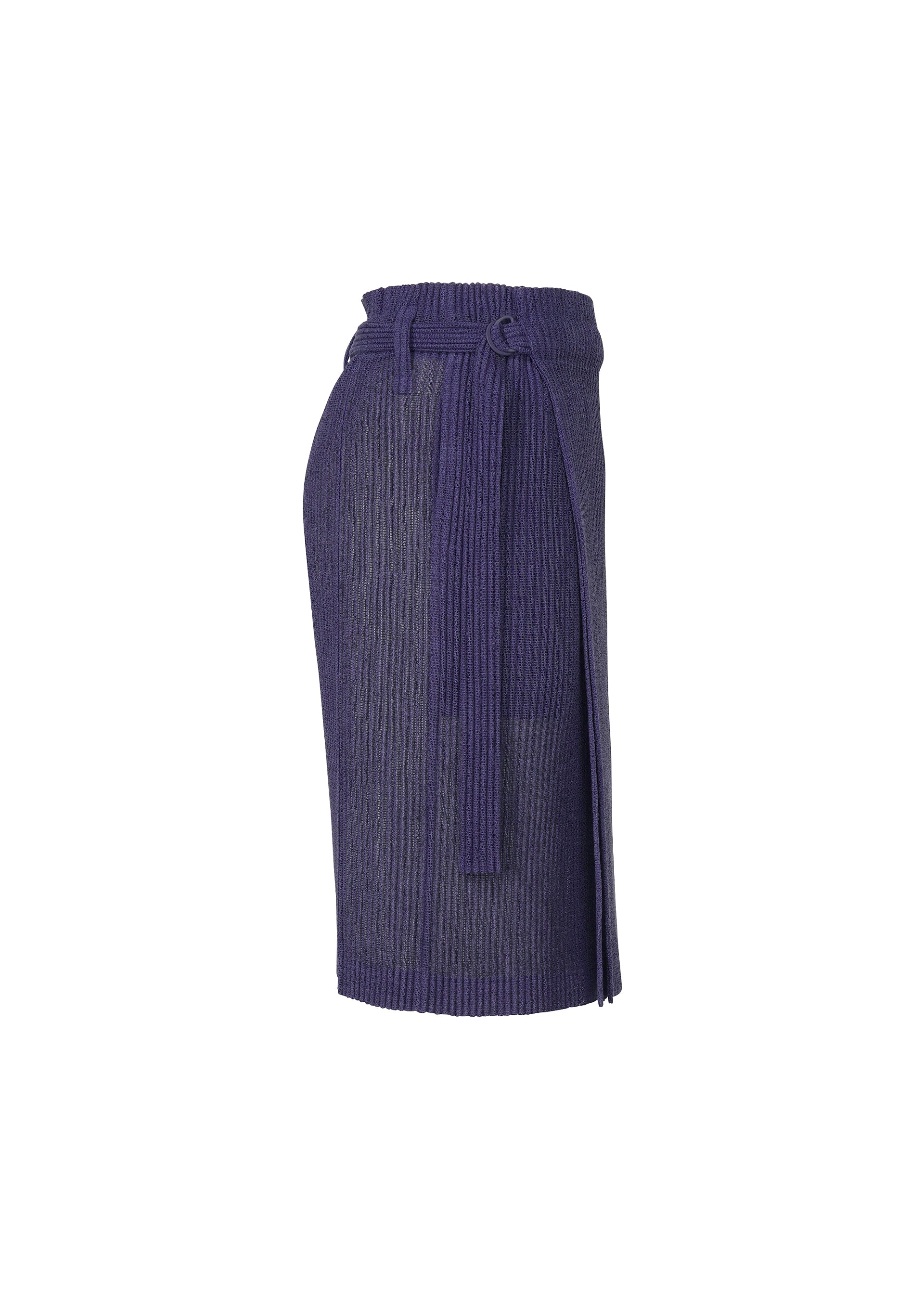 Issey Miyake Rustic Mesh zavinovací sukně černá