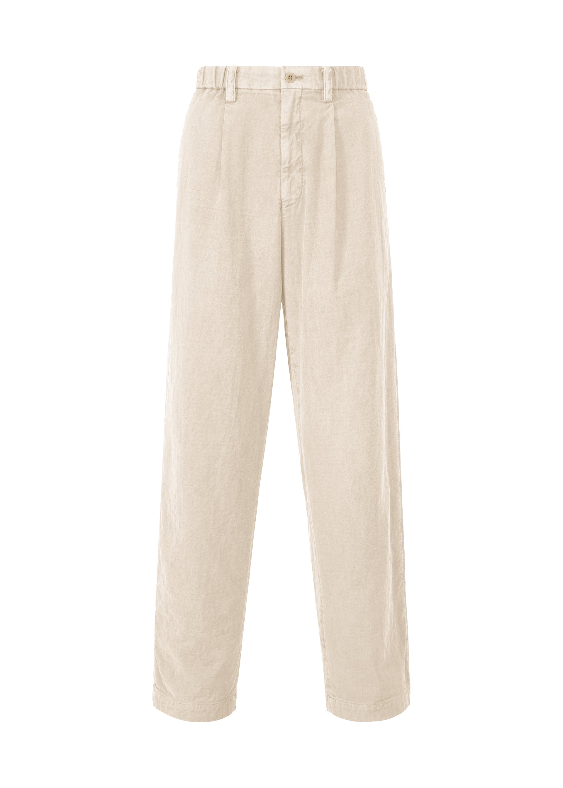 Issey Miyake IM Men Pigment Double Face Cotton kalhoty charcoal gray