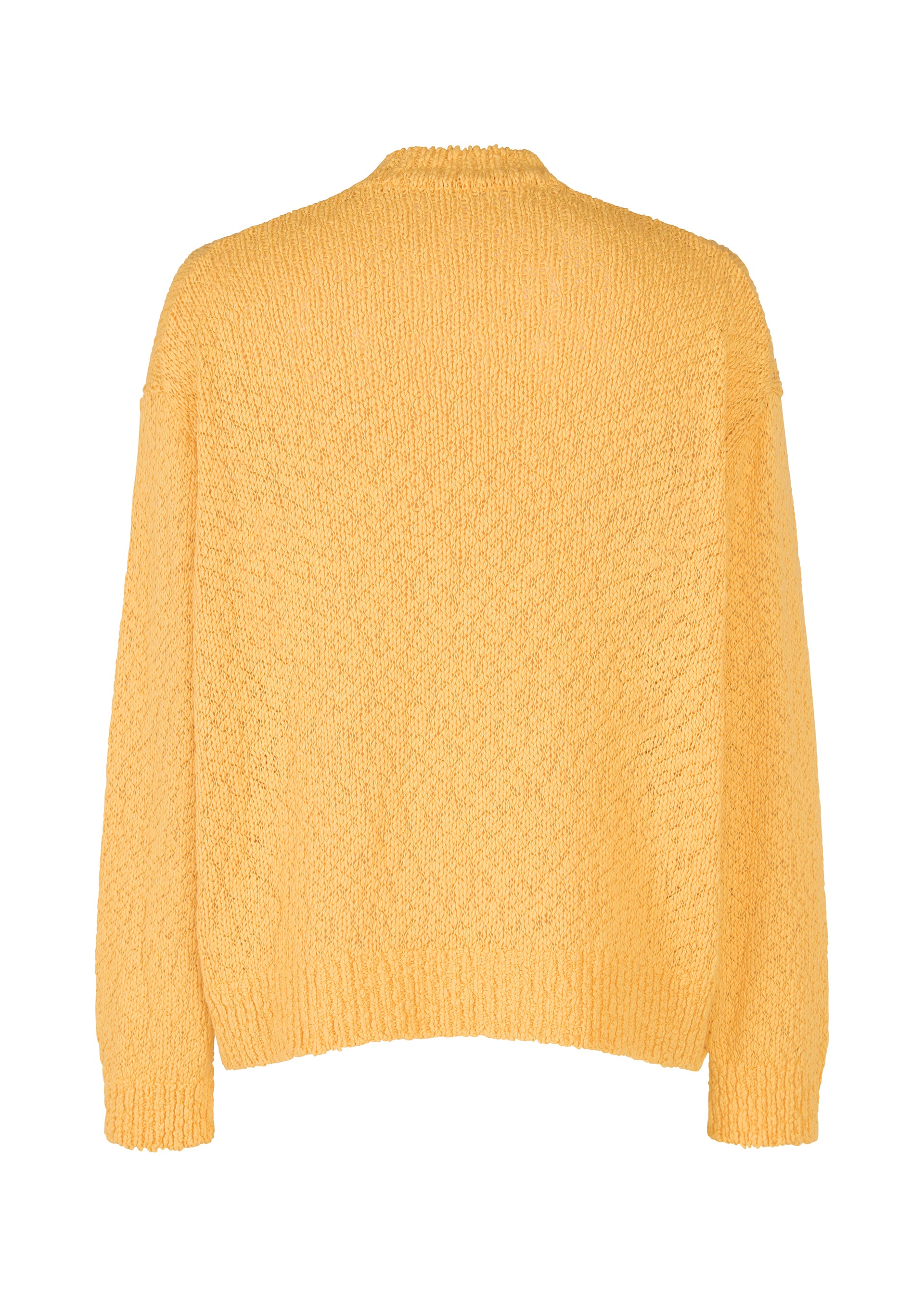 Issey Miyake Risotto Knit svetr oranžový organická bavlna