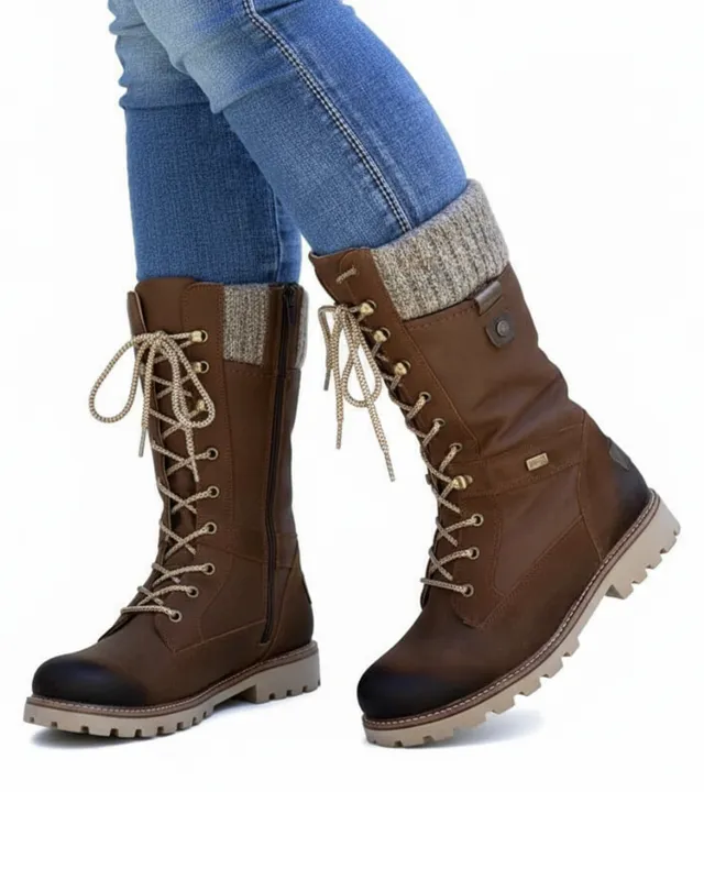 Norielle zimní šněrovací boty outdoor hnědé 38