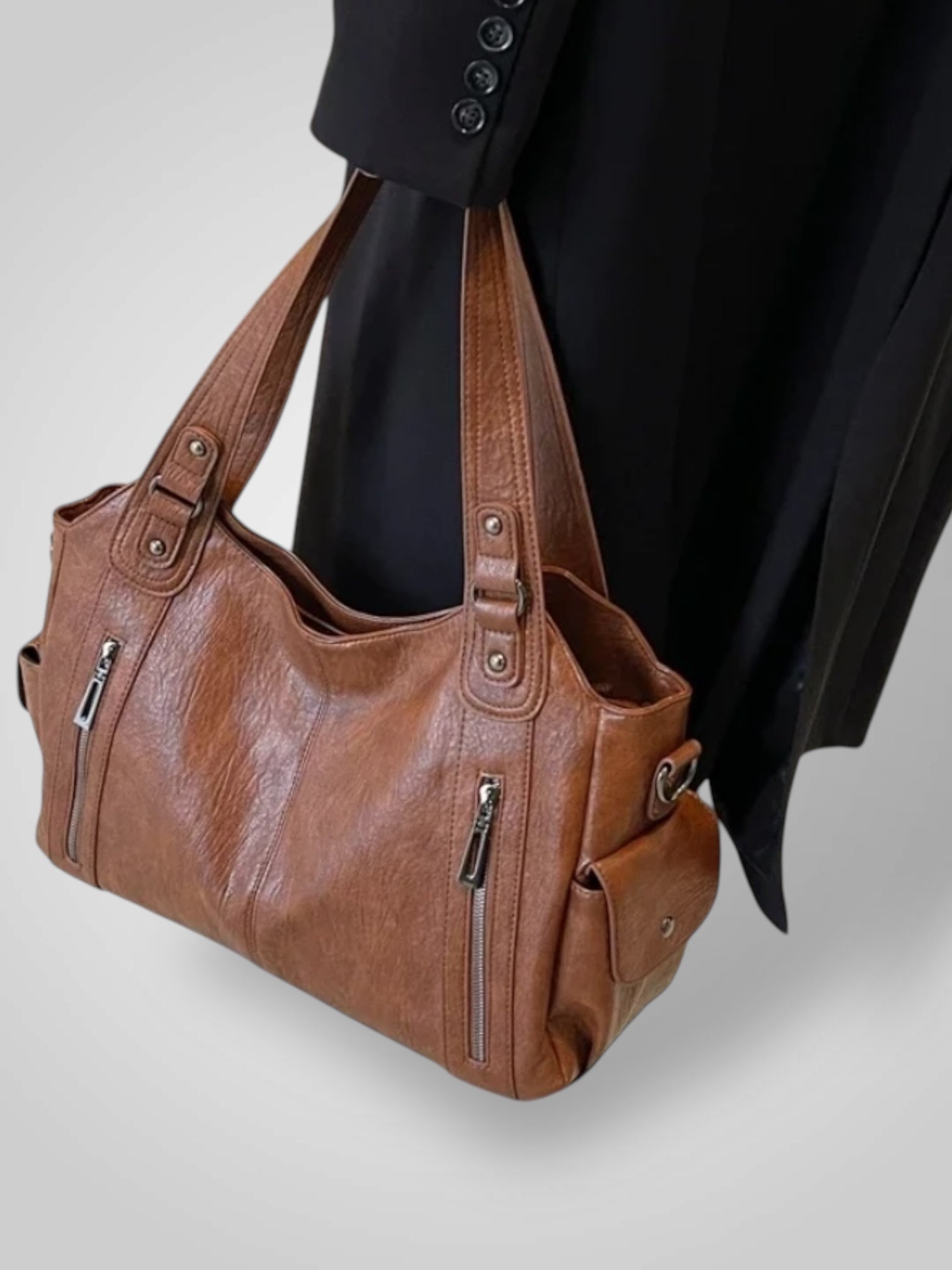 Norielle černá dámská kabelka shopper velká