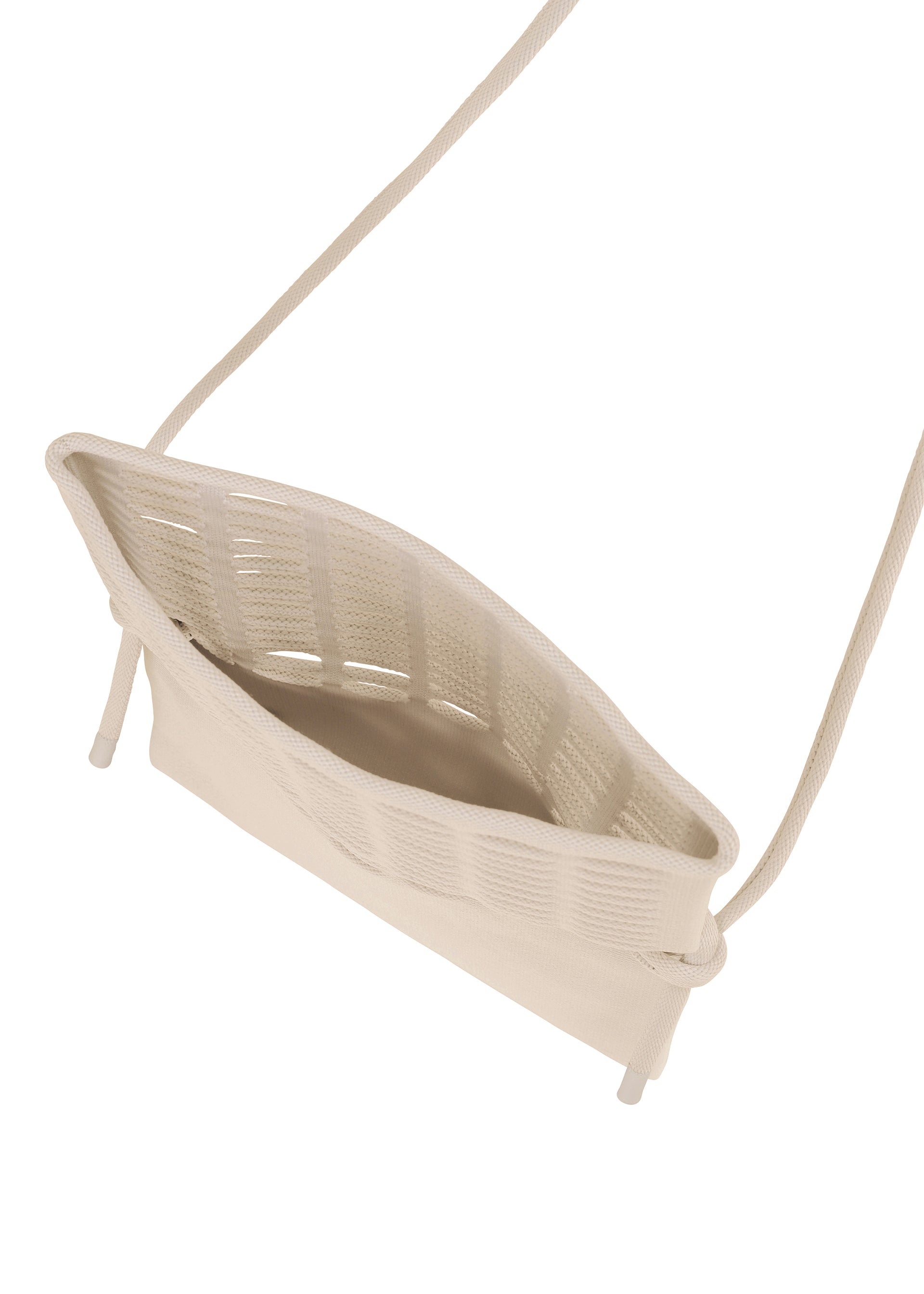 Issey Miyake Mokko Flap Pouch kabelka růžová pletená
