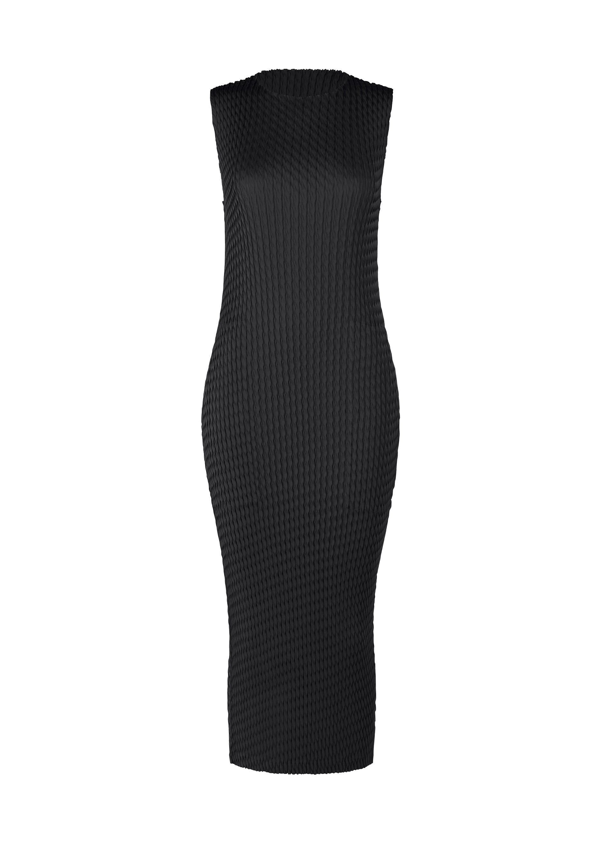 Issey Miyake Sleek Pleats šaty šedé vel. 2 saténové