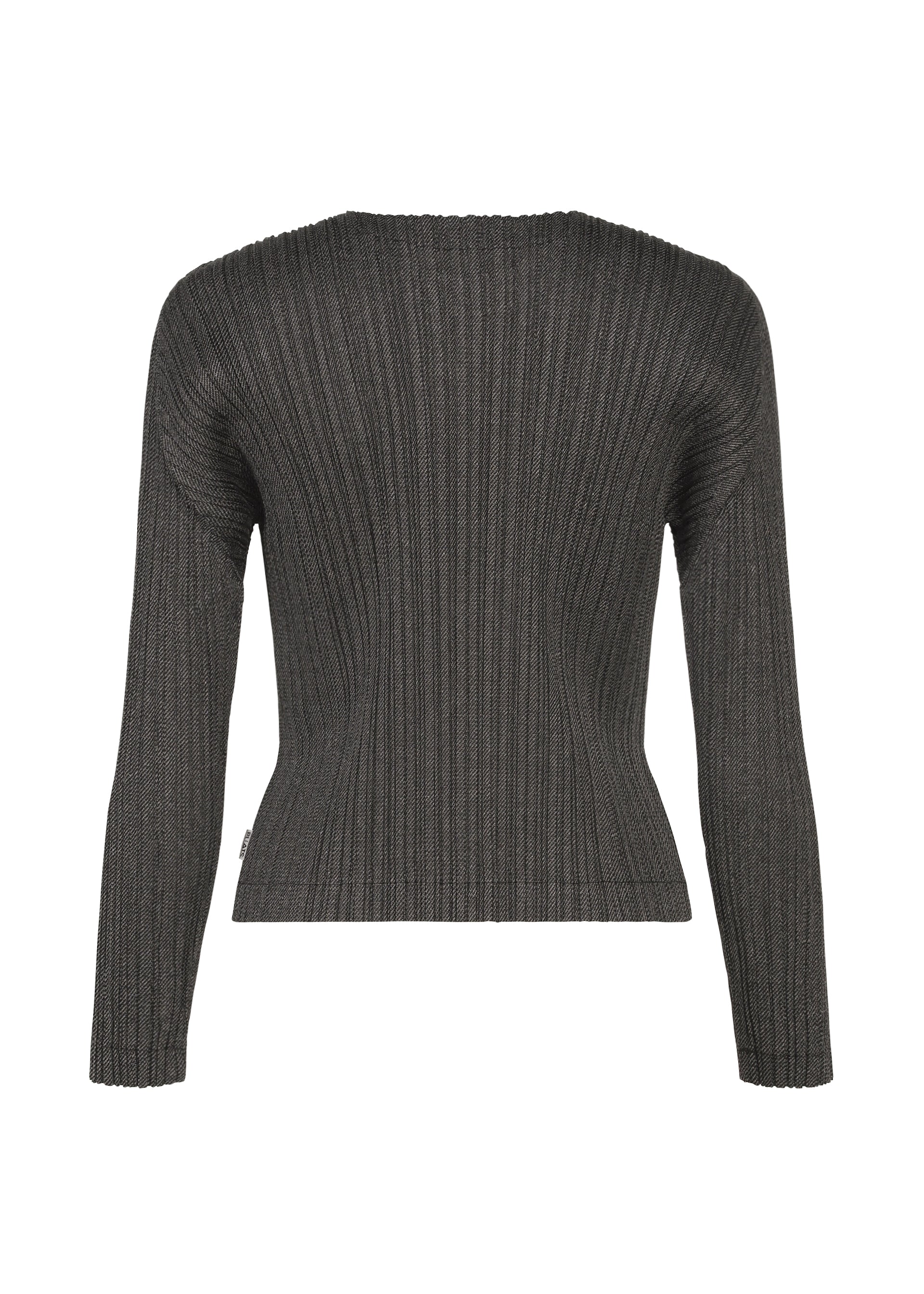 Issey Miyake Pleats Please Cotton Denim top černý s rukávem