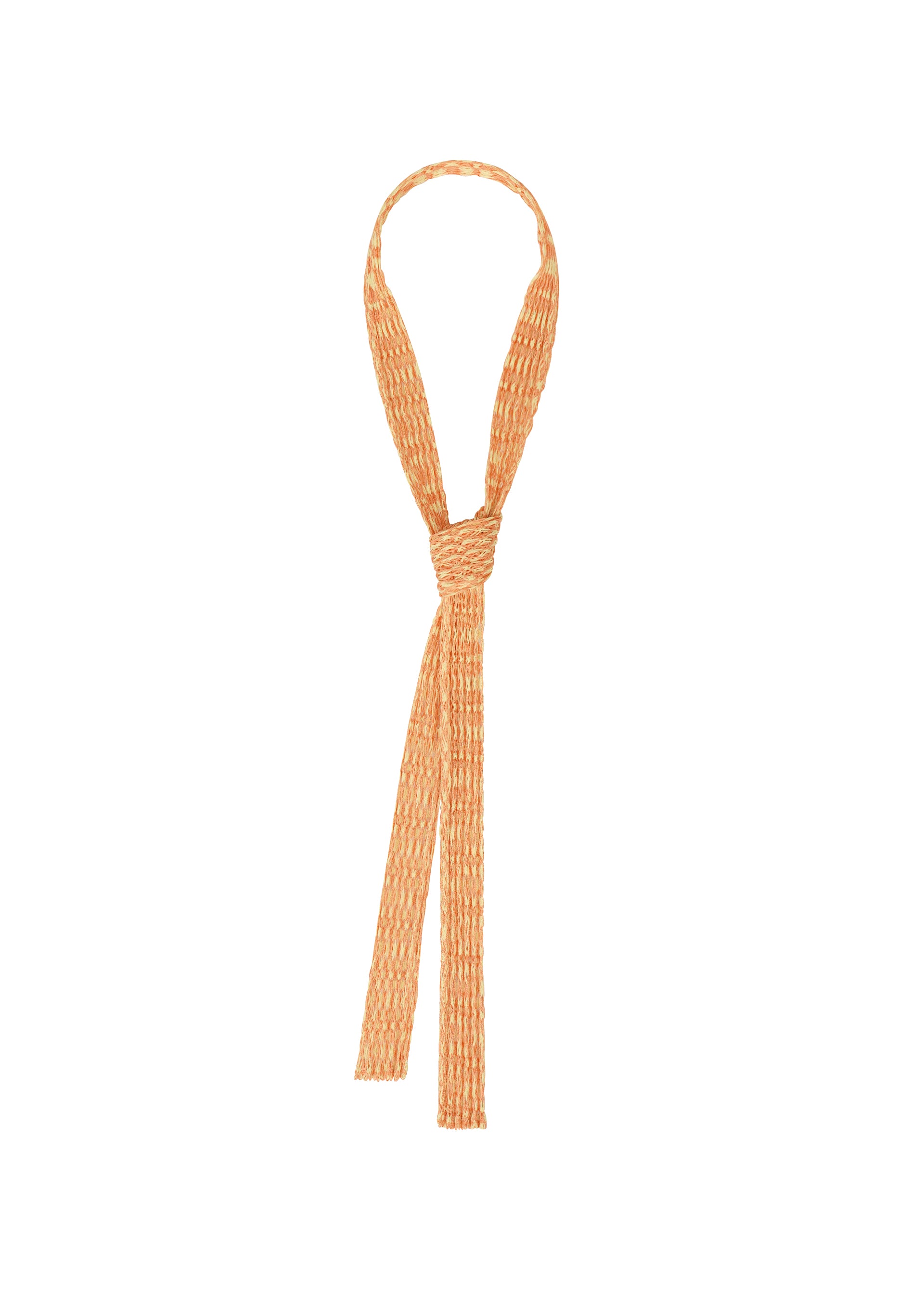 Issey Miyake Mesh Pleats Tie kravata bílá krajková