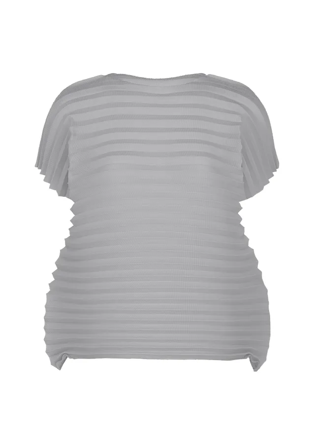 Issey Miyake Accordion Stretch Pleats top rose pink