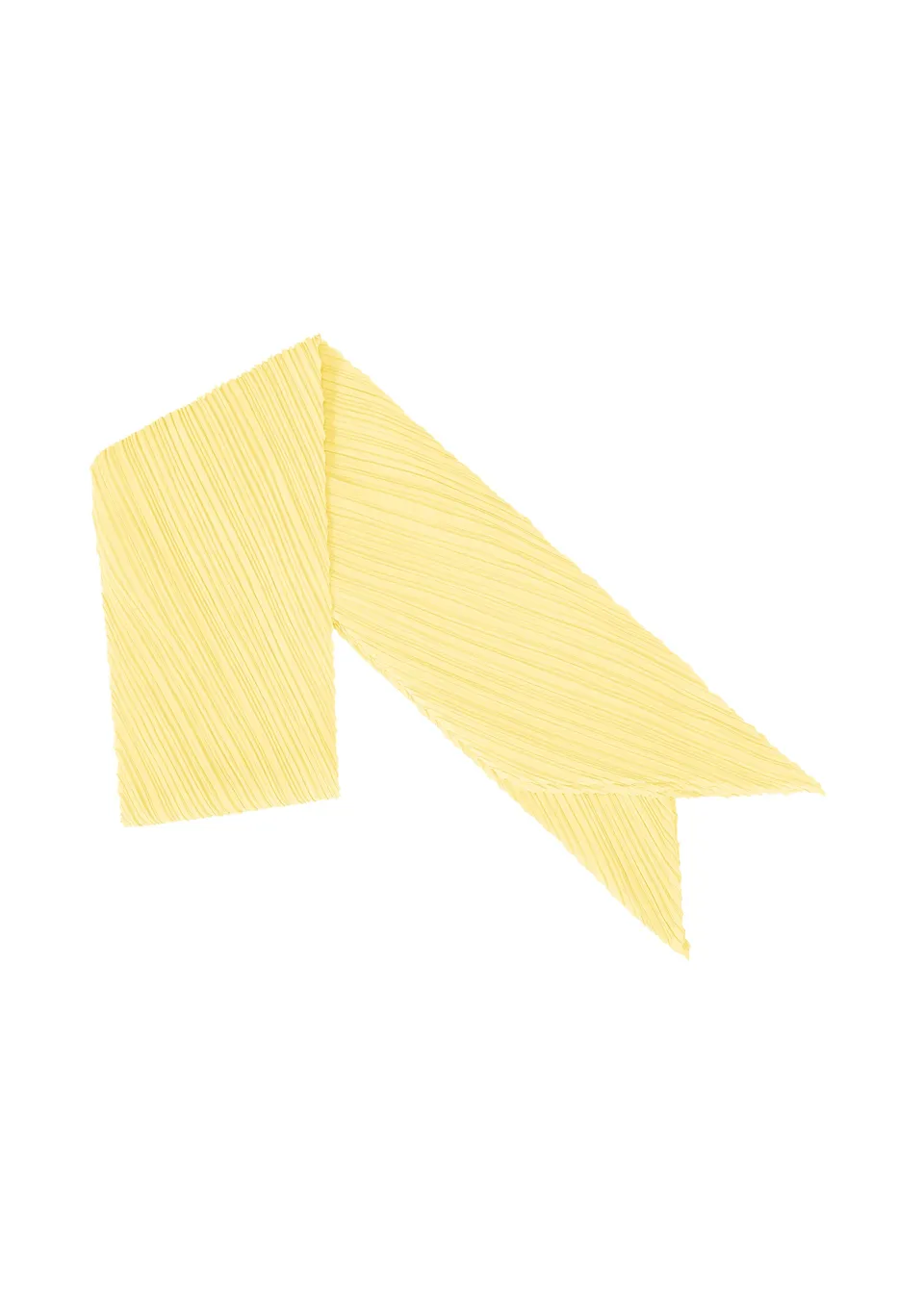 Issey Miyake Monthly Scarf July šátek světle žlutá skládaný