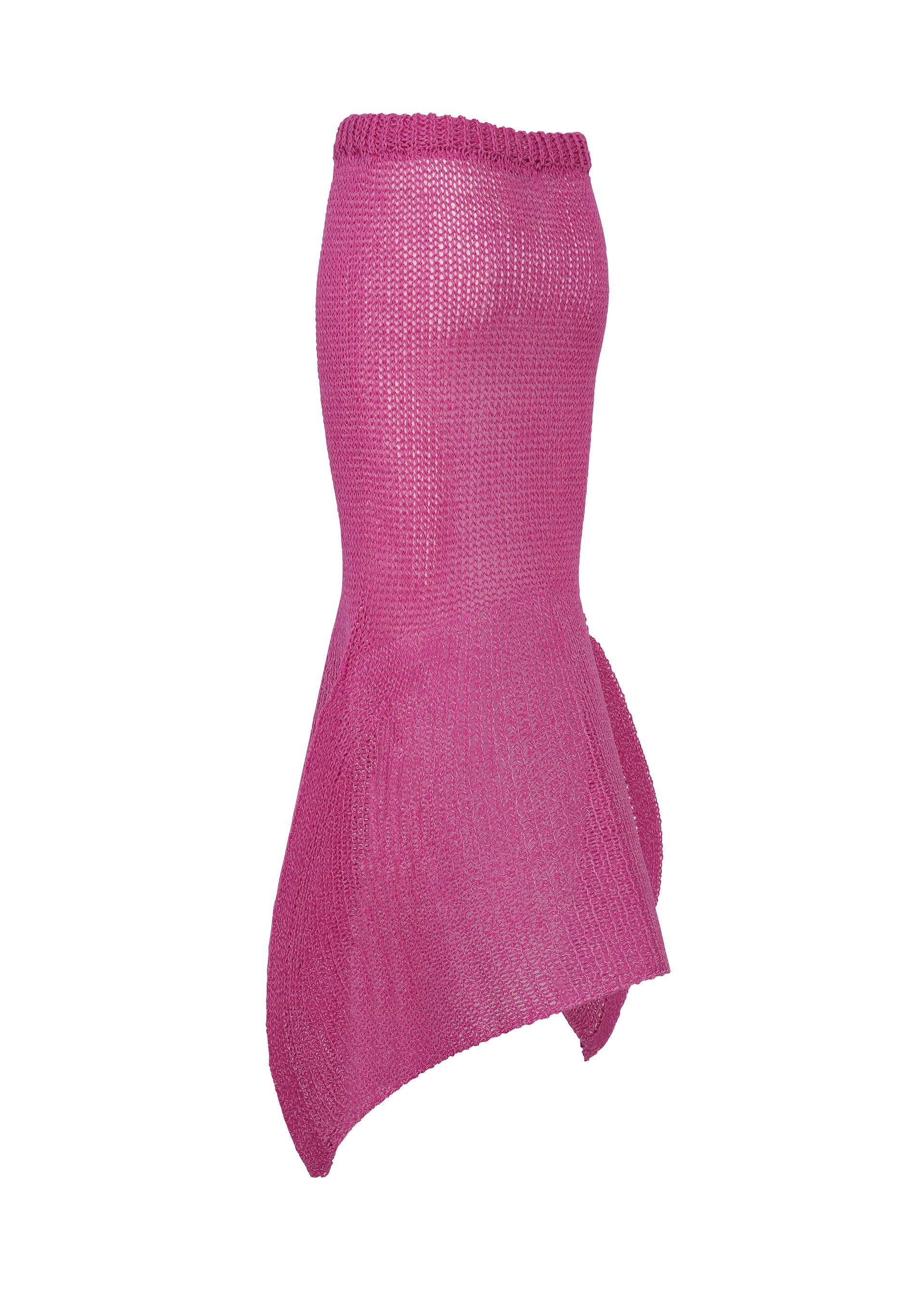 Issey Miyake Panini Pulled sukně pink lisovaná