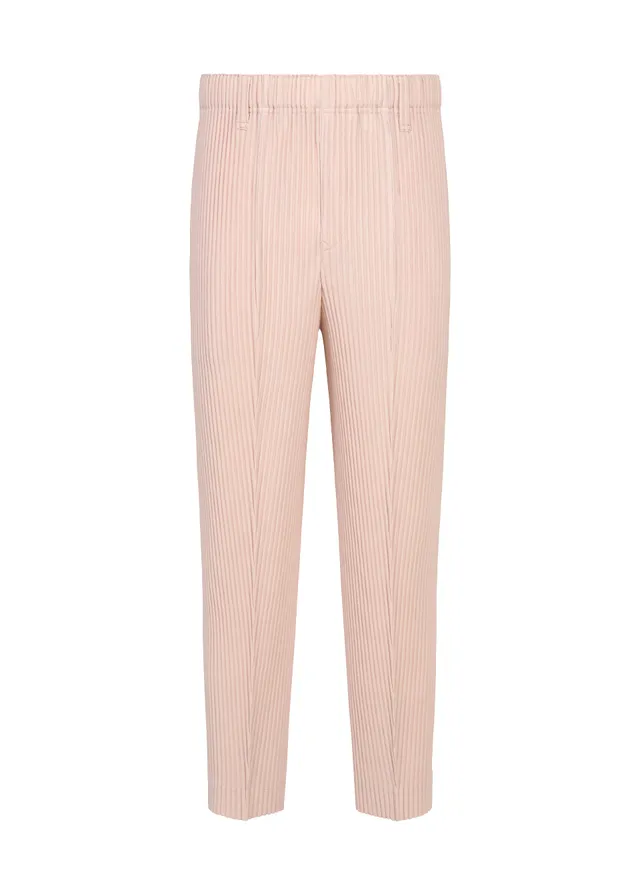 Homme Plissé Issey Miyake Compleat Trousers kalhoty růžové