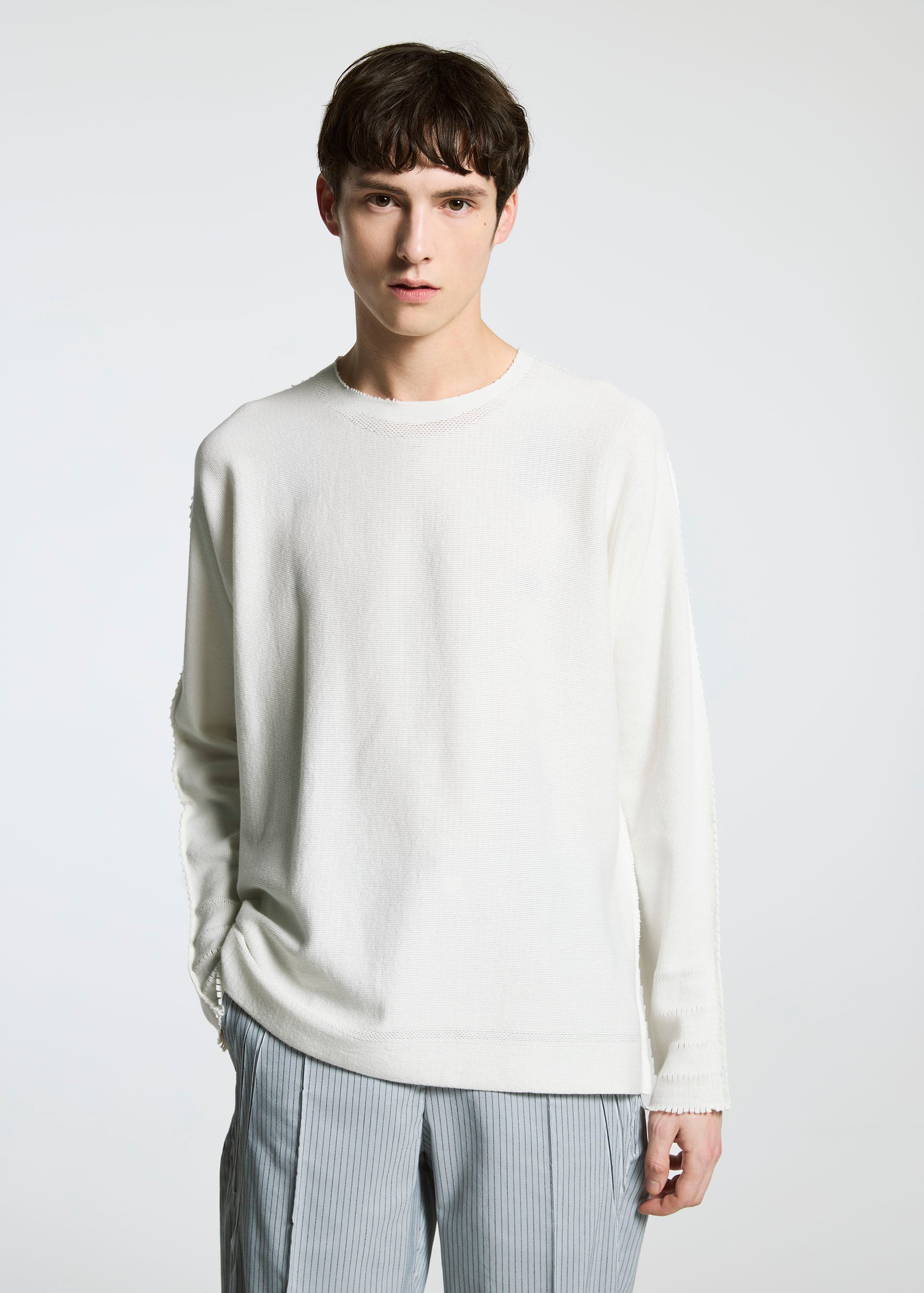 Issey Miyake Type-S 001-3 kalhoty šedé strečové