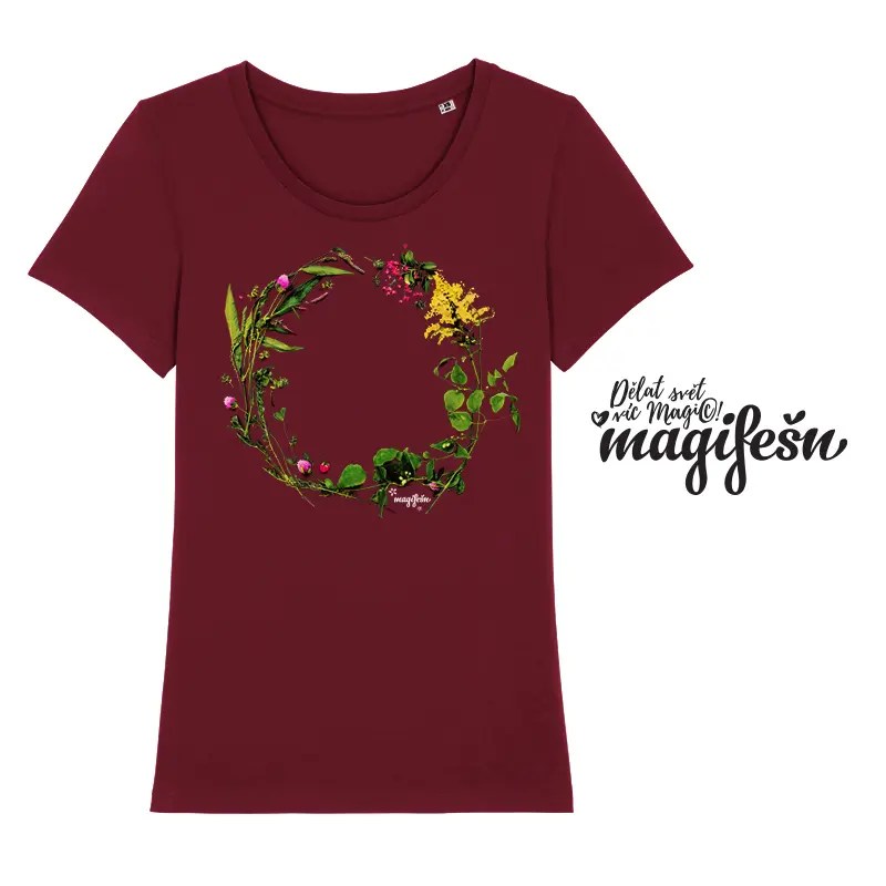 Magifešn XX Věneček tričko Luční Night z biobavlny