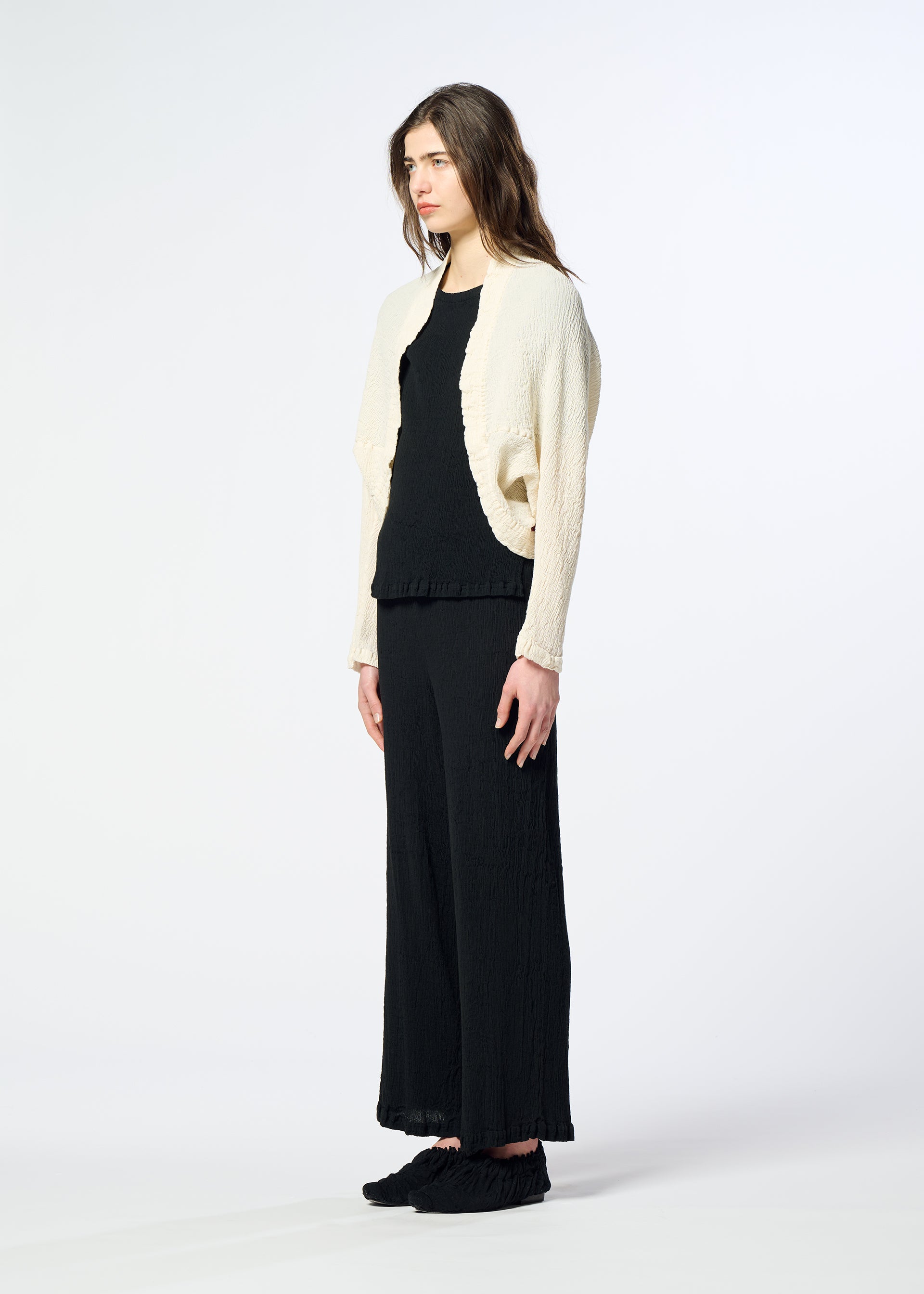 Issey Miyake Kyo Chijimi 2Way bolerko slonová kost vel. 2