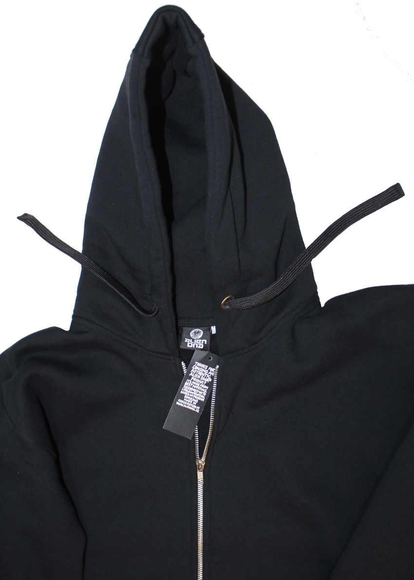 Alien DNA Ultra Fat Pure Black mikina černá bavlna zip