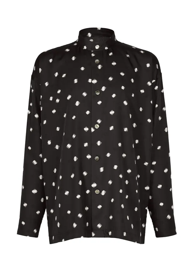Issey Miyake Merry Satin košile černá vel. 2 satén