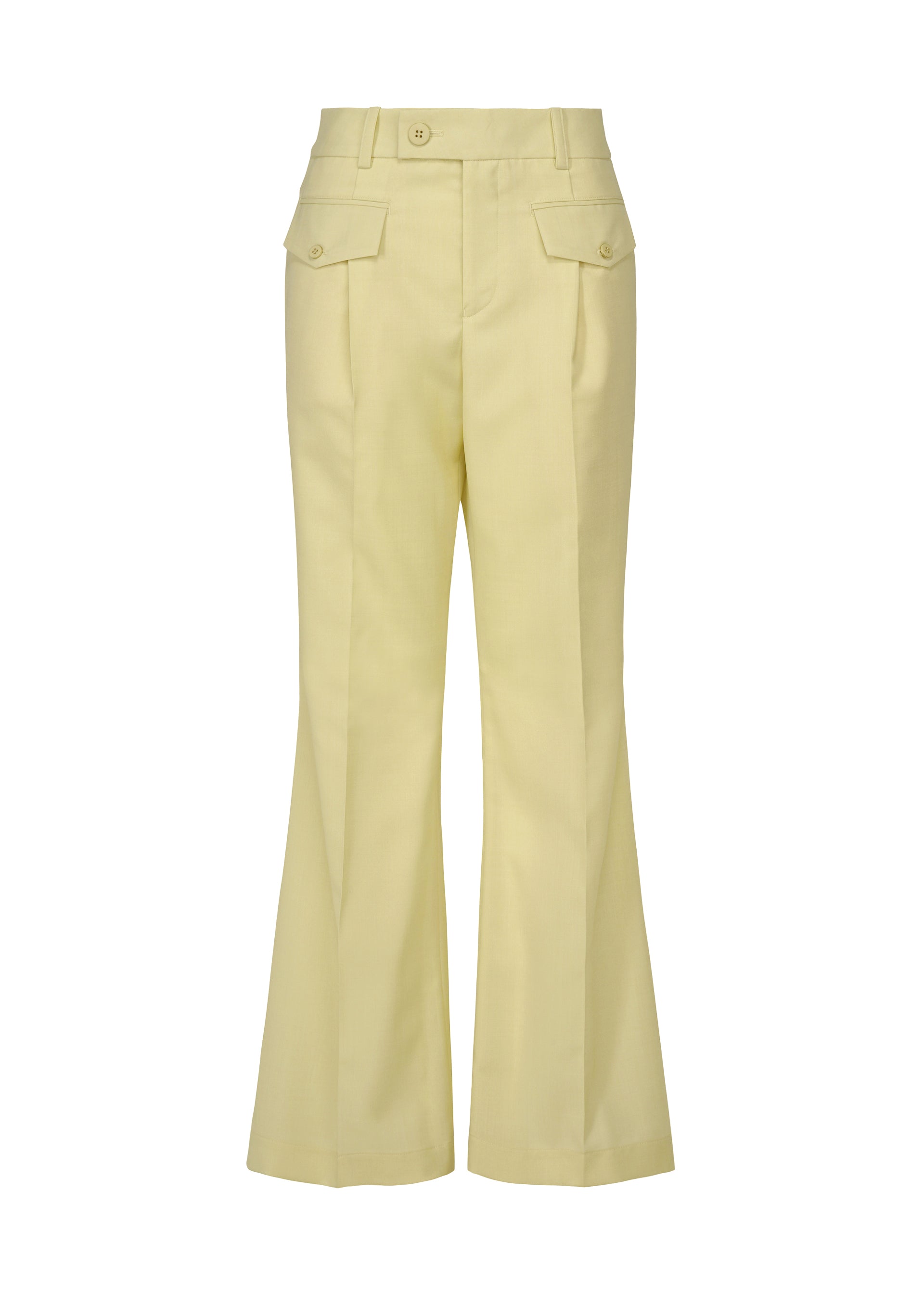 Issey Miyake HONEST ENSEMBLE flare kalhoty šedé
