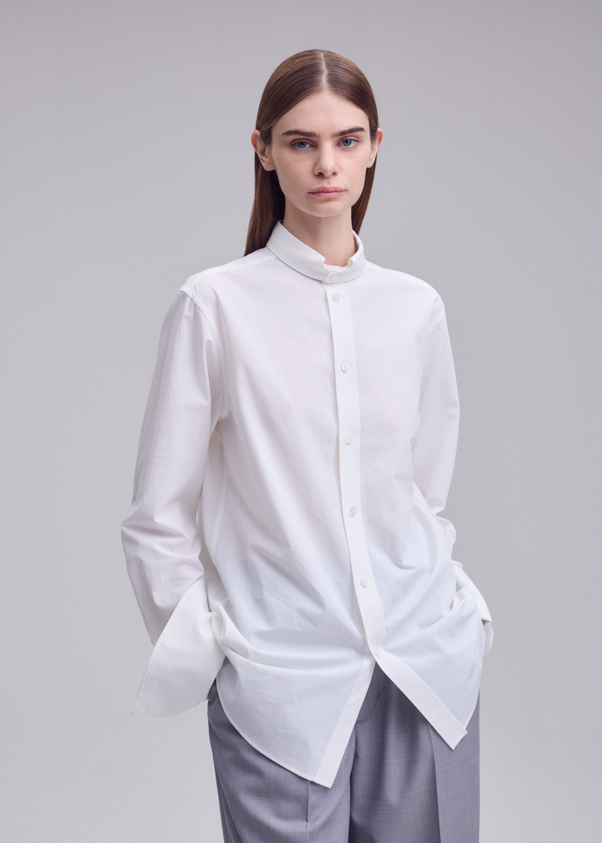 Issey Miyake Monsieur Shirt košile Black stojáček