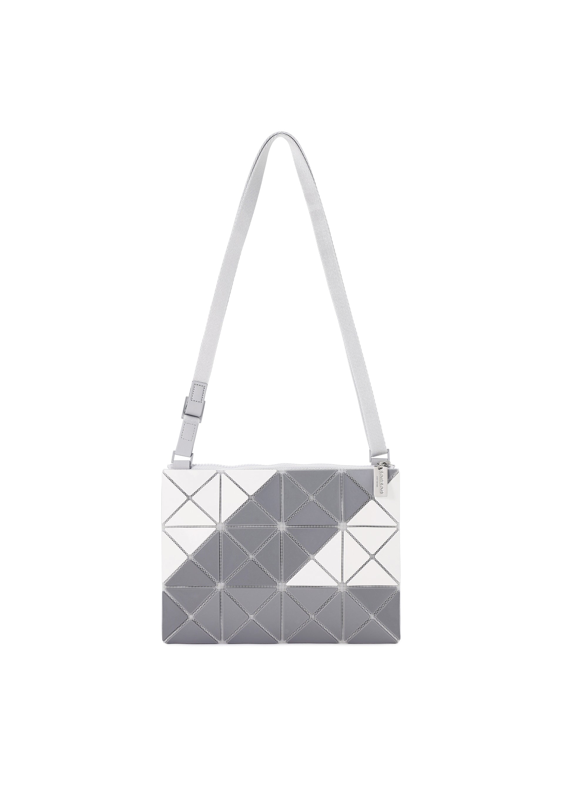 Issey Miyake Sign kabelka přes rameno šedá grafická