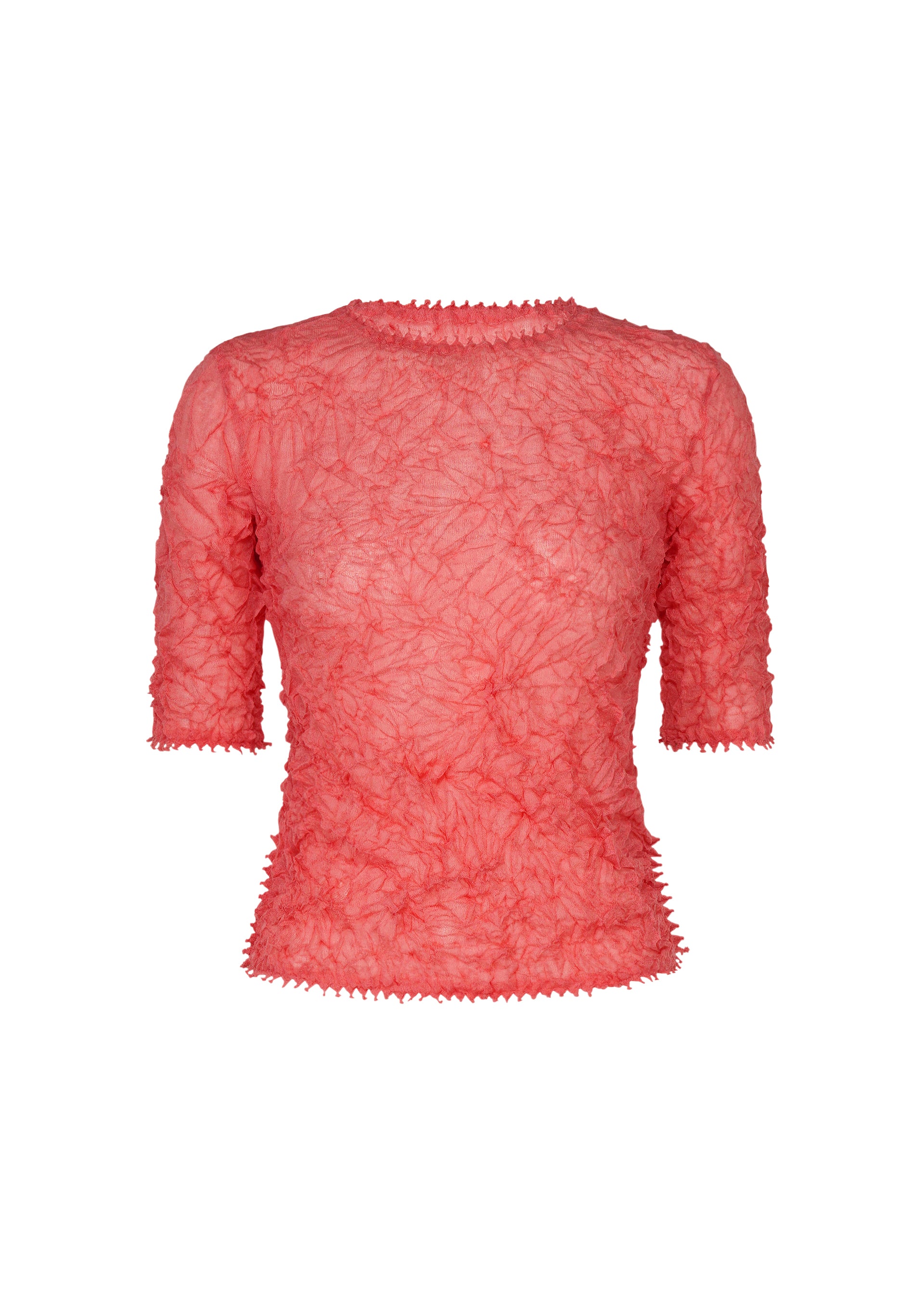 Issey Miyake Kumo Shibori Knit Sheer pletený top off white vel. 2