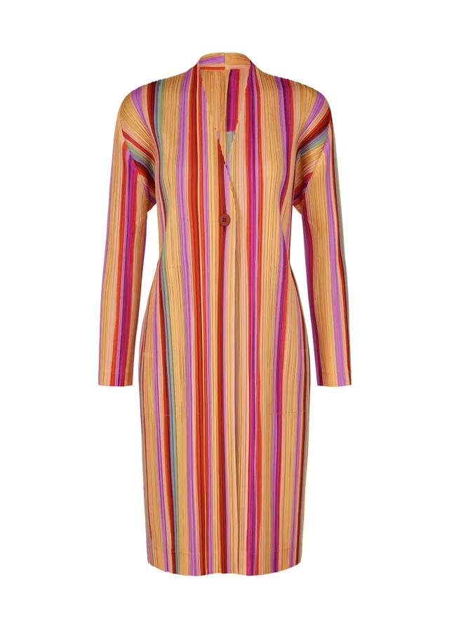 Issey Miyake Tape Tape dlouhá bunda bez límce