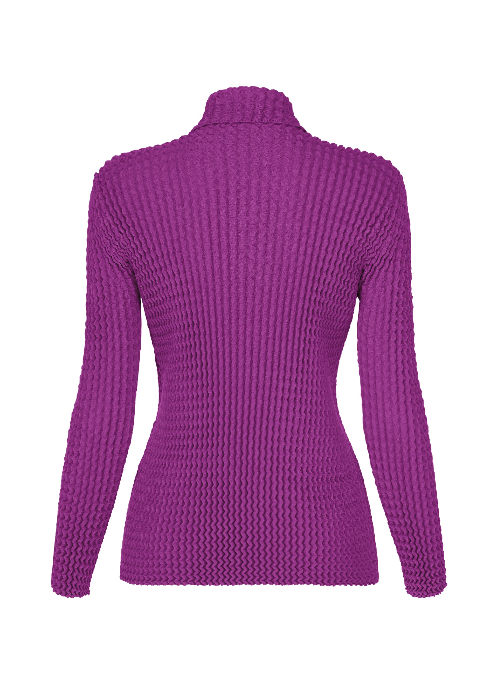 Issey Miyake Spongy-68 polo triko šedé pletené