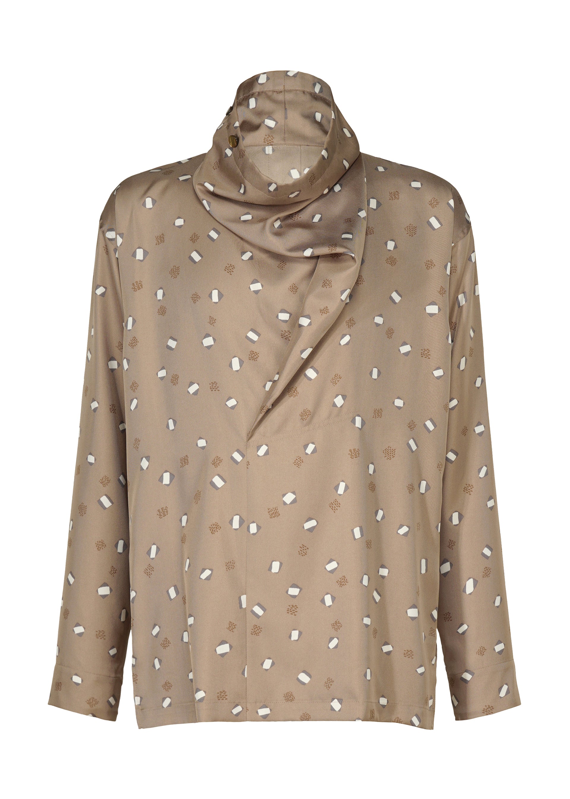 Issey Miyake Merry Satin košile černá