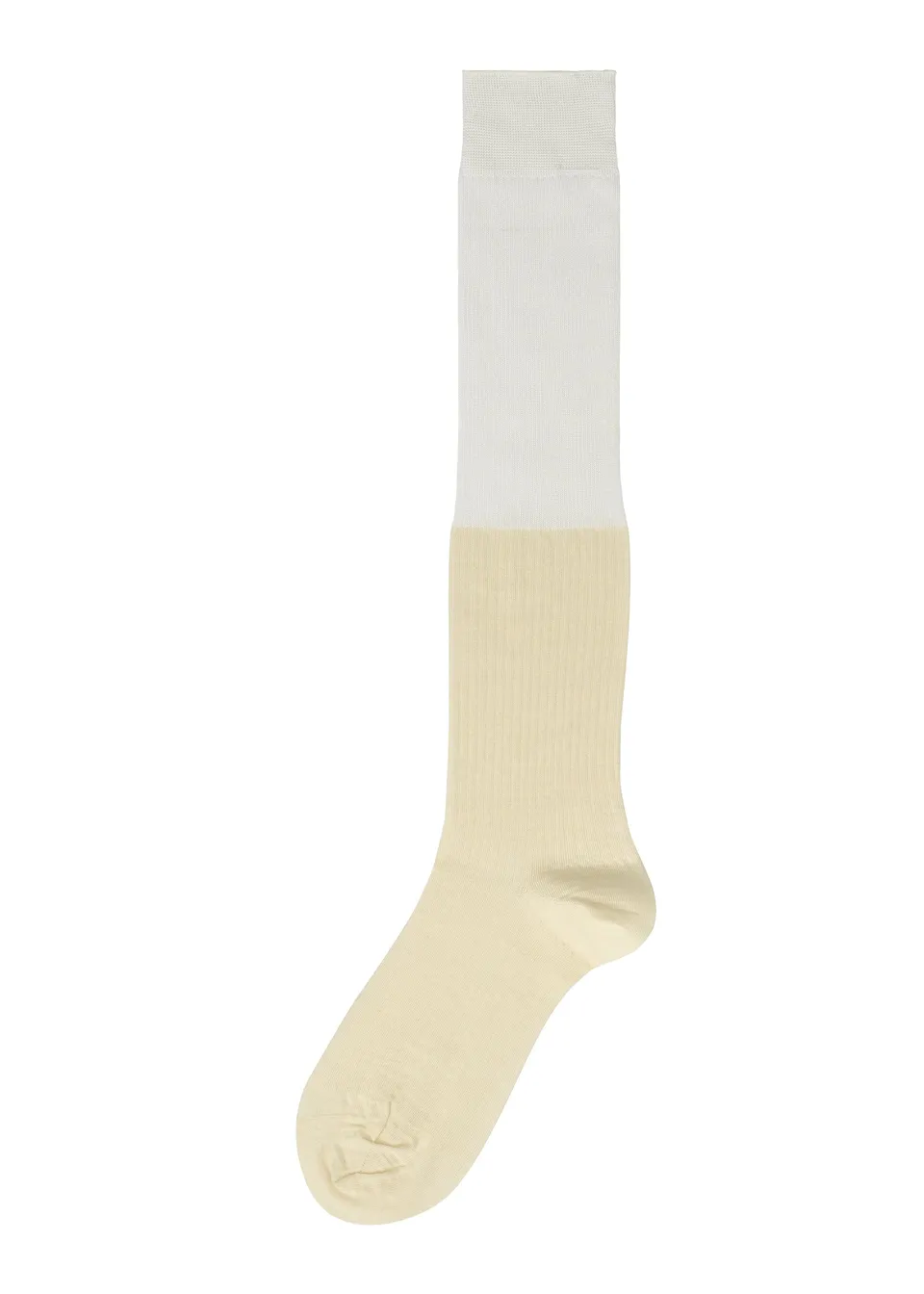 Issey Miyake Sheer Rib ponožky white průsvitné