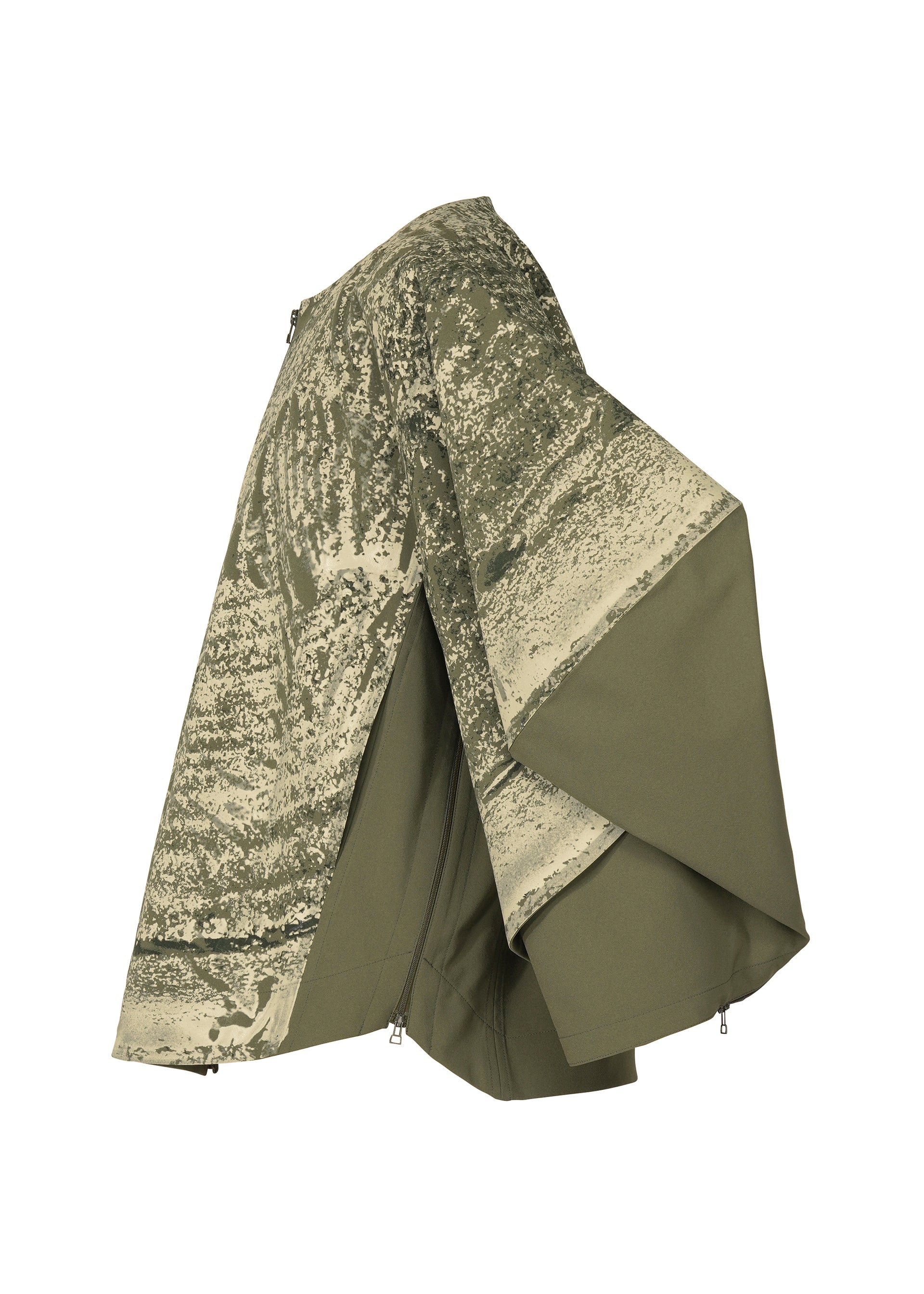 Issey Miyake Kaiyu LA61501 bunda Black celadon potisk