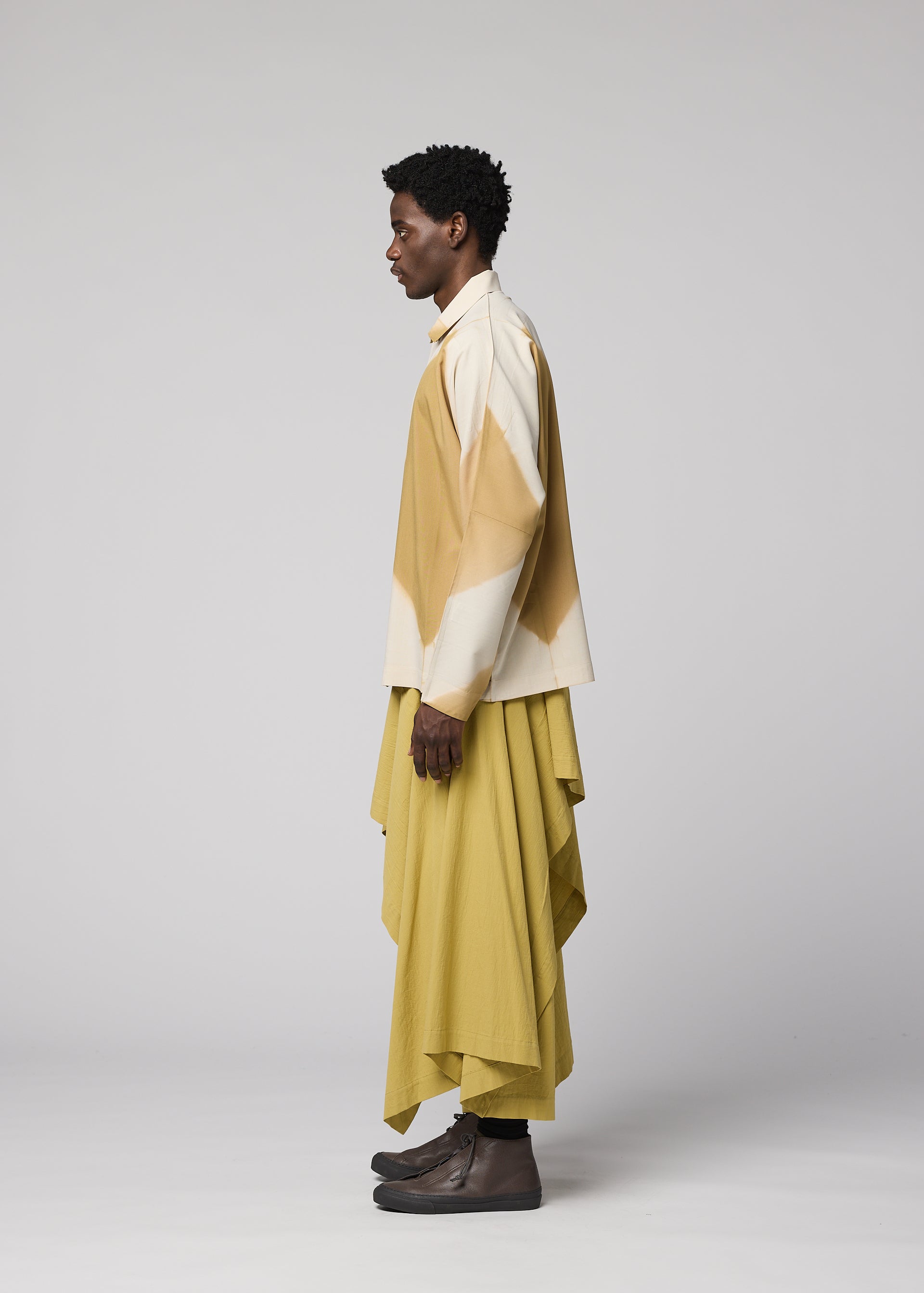 Issey Miyake Itajime Shirt košile černá geometrická