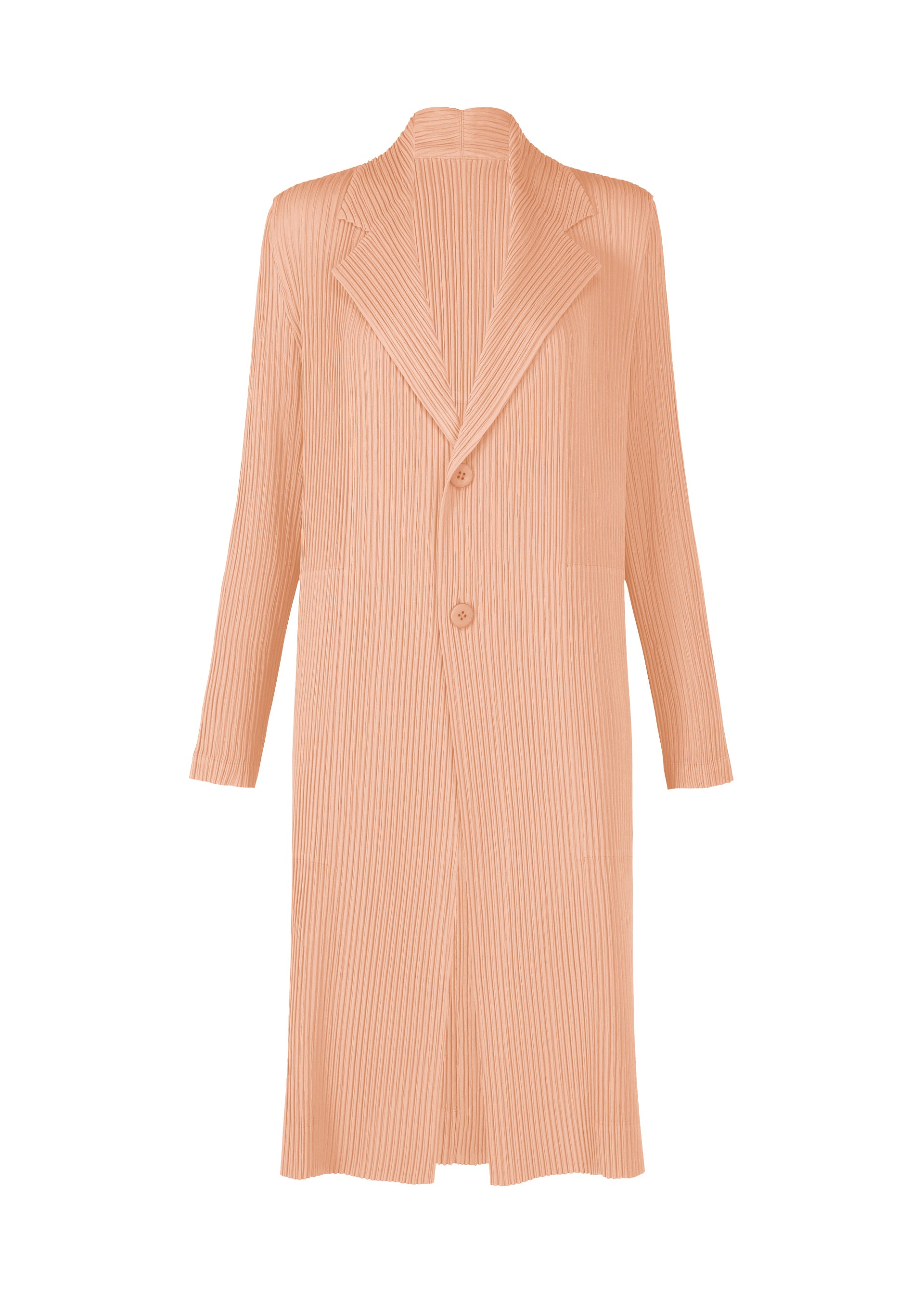 Issey Miyake Hatching Pleats kabát šedá recyklovaný