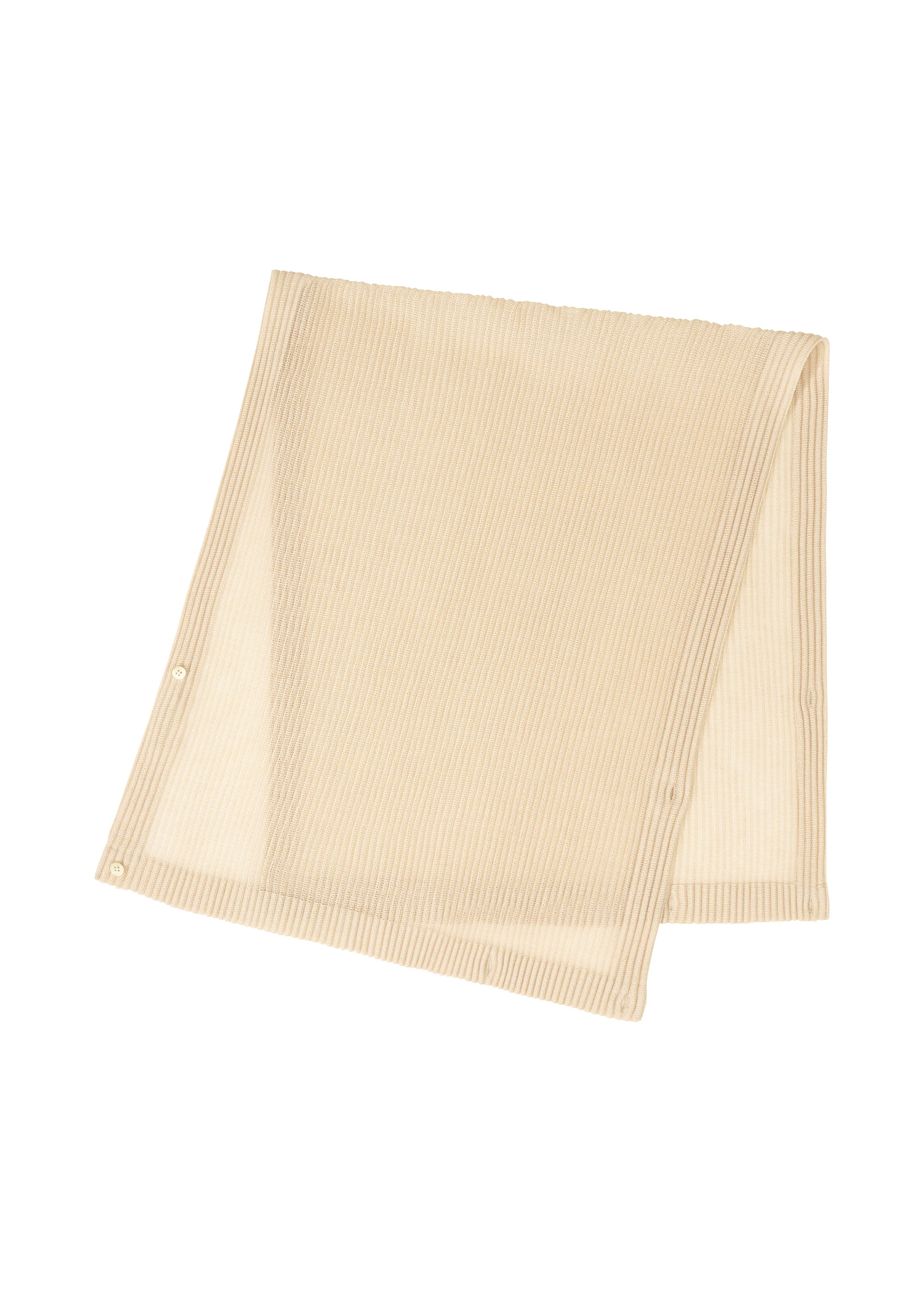 Issey Miyake Rustic Mesh štóla Black s knoflíky