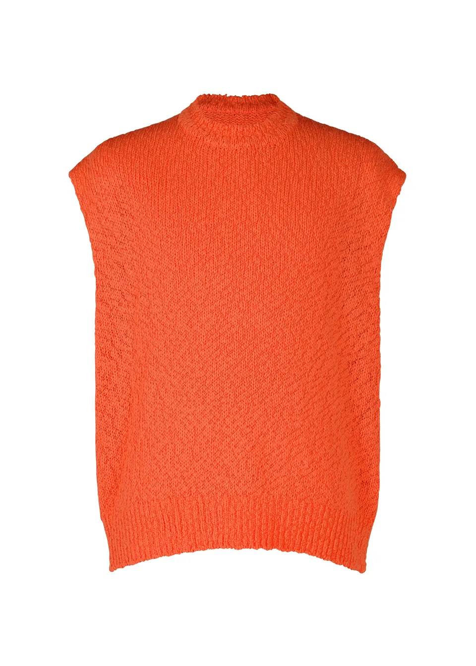 Issey Miyake Risotto Knit vesta oranžová bavlněná
