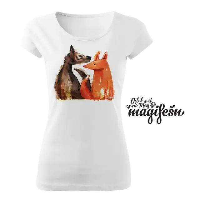 Magifešn XX Liška a vlk tričko Spolu biobavlna