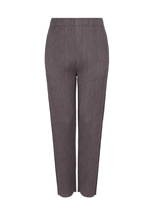 Issey Miyake Mix Fine Knit Pleats kalhoty black lehké