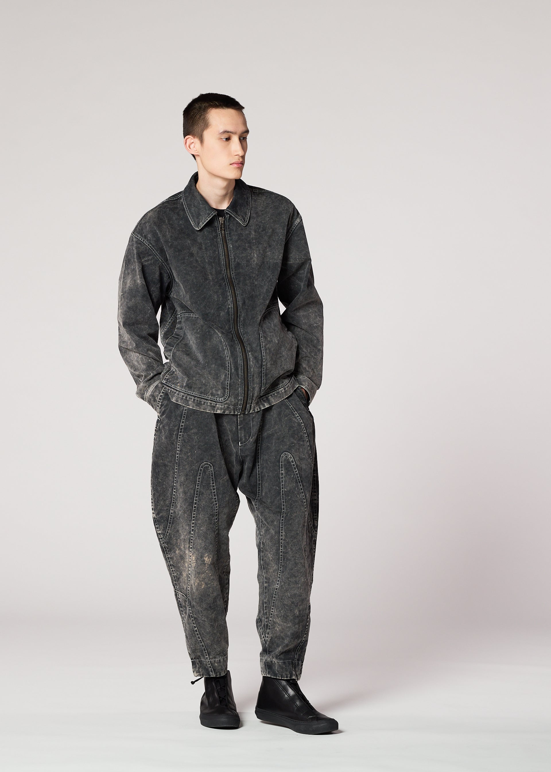 Issey Miyake Elements kalhoty černé vel. 2 bavlna