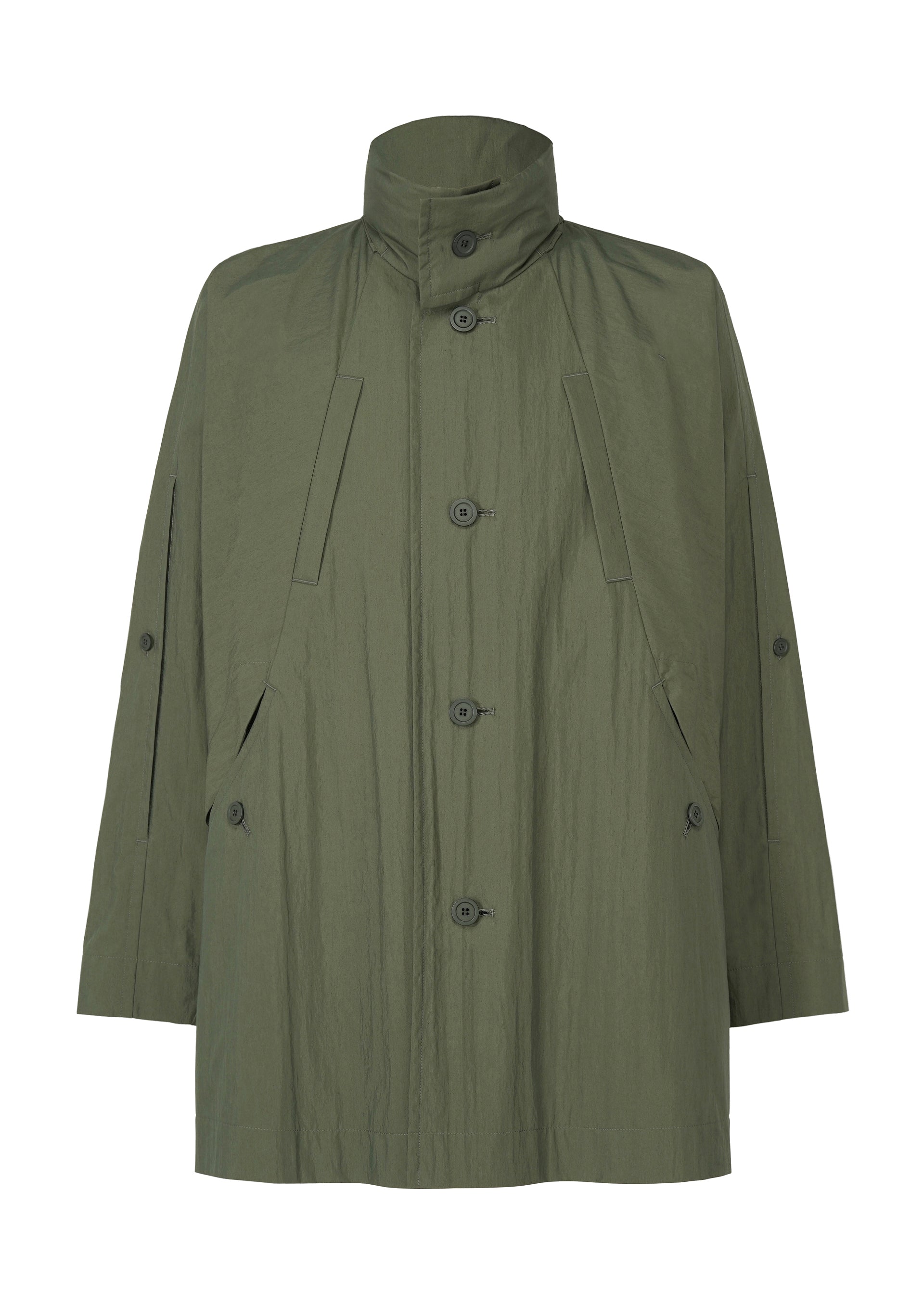 Issey Miyake Slit Coat bunda zelená vel. 1