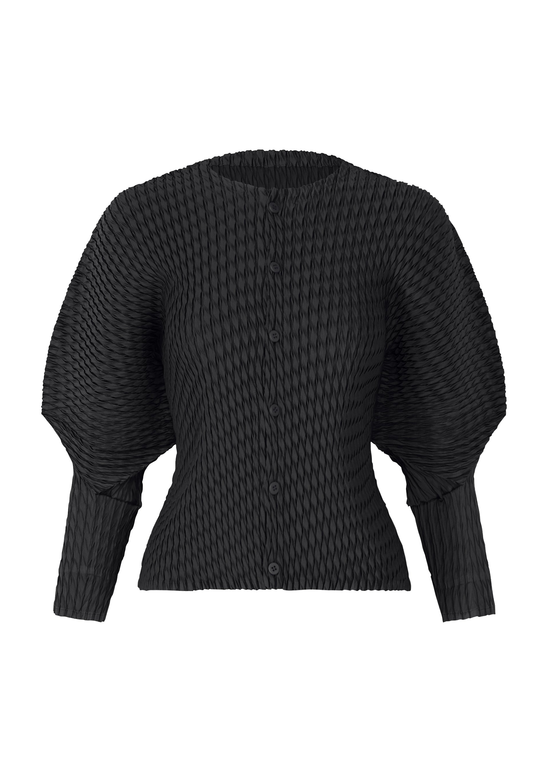 Issey Miyake Sleek Pleats kardigan šedý vel. 2