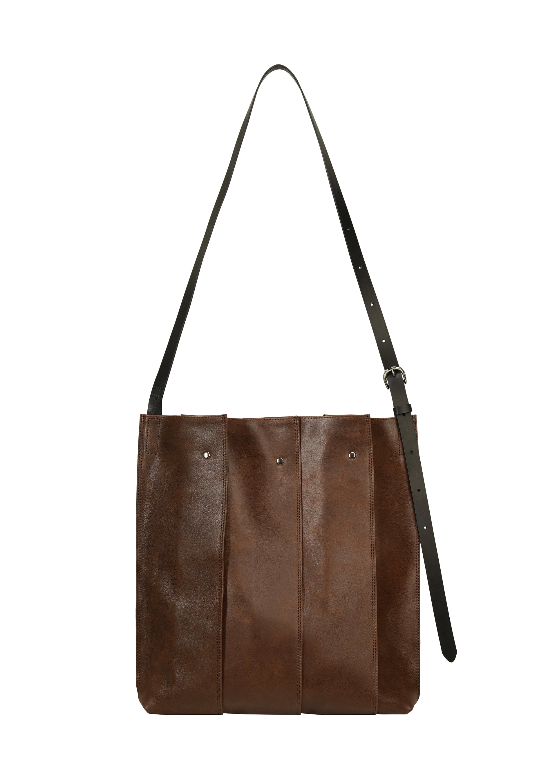Issey Miyake Leather Pleats kožená kabelka černá