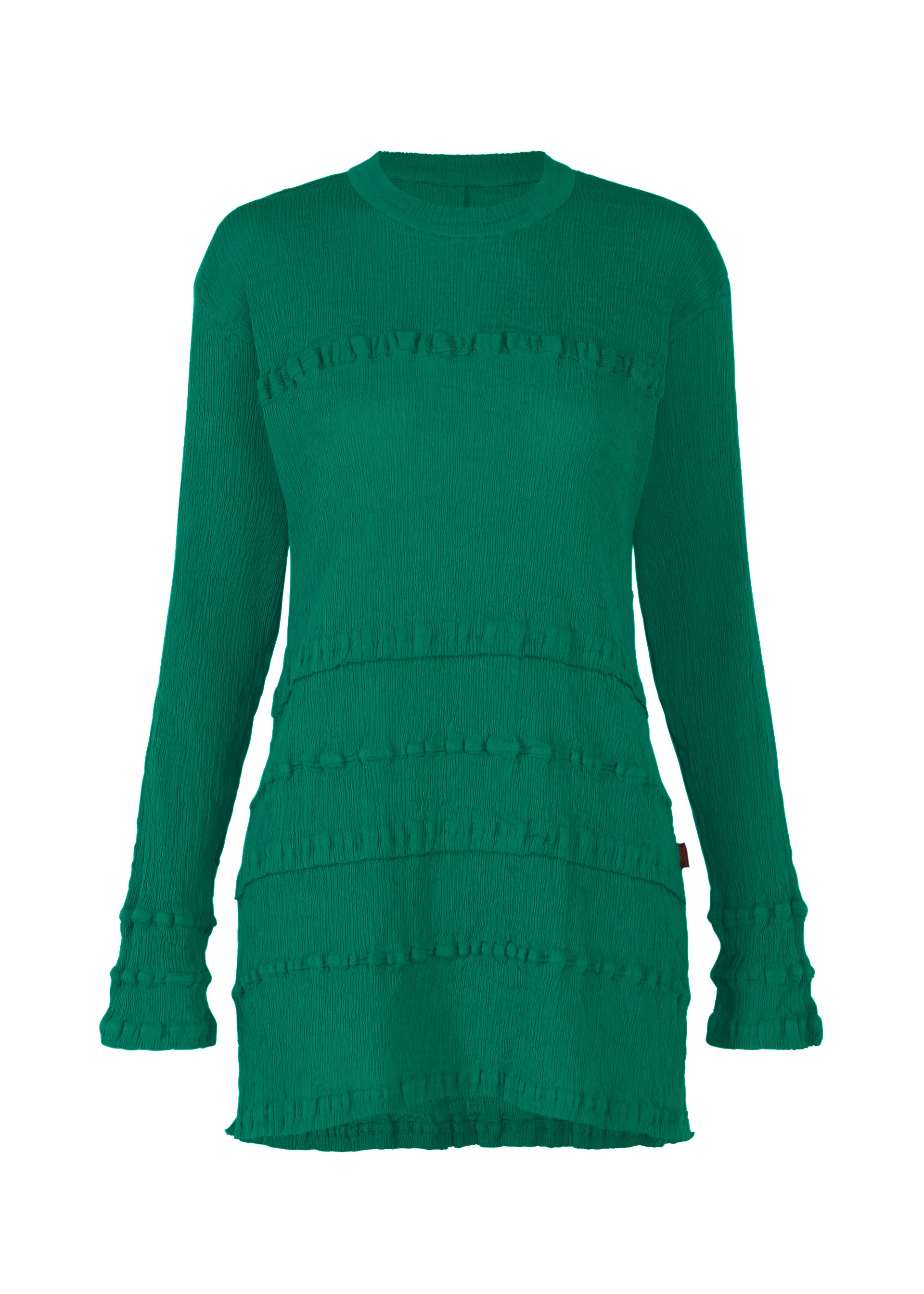 Issey Miyake Kyo Chijimi Tsuchikabe top black bavlněný