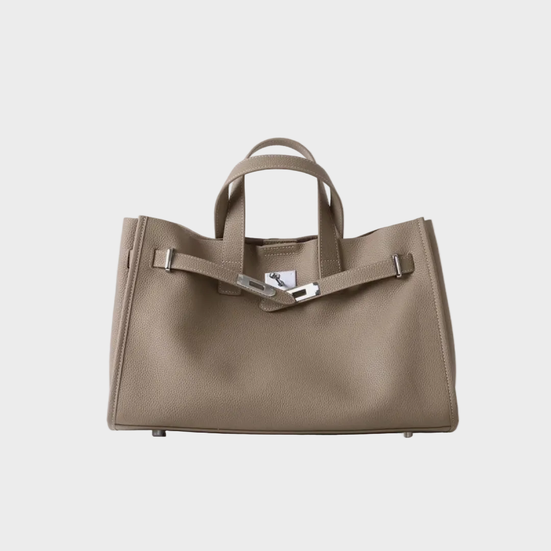 Norielle shopper kabelka s dvojitou rukojetí hnědá