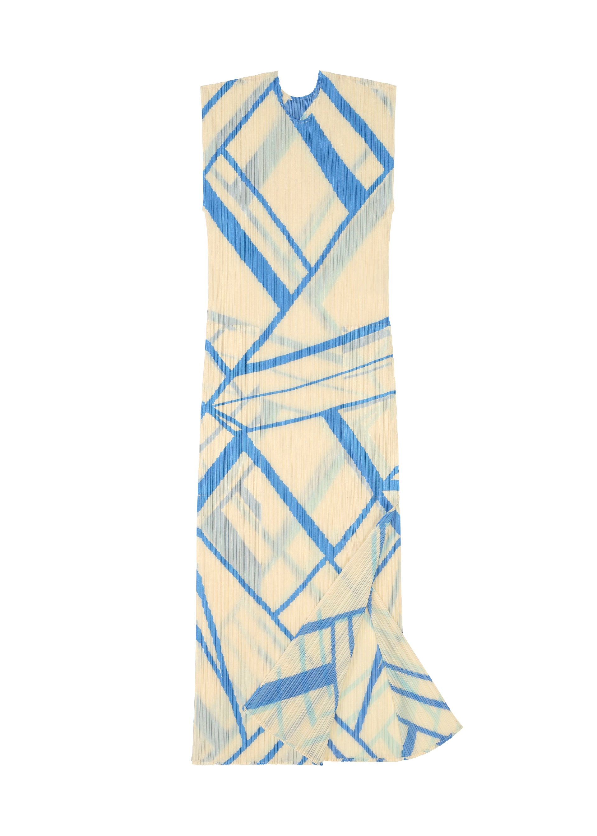 Issey Miyake Fold Line PP63204 šaty off white