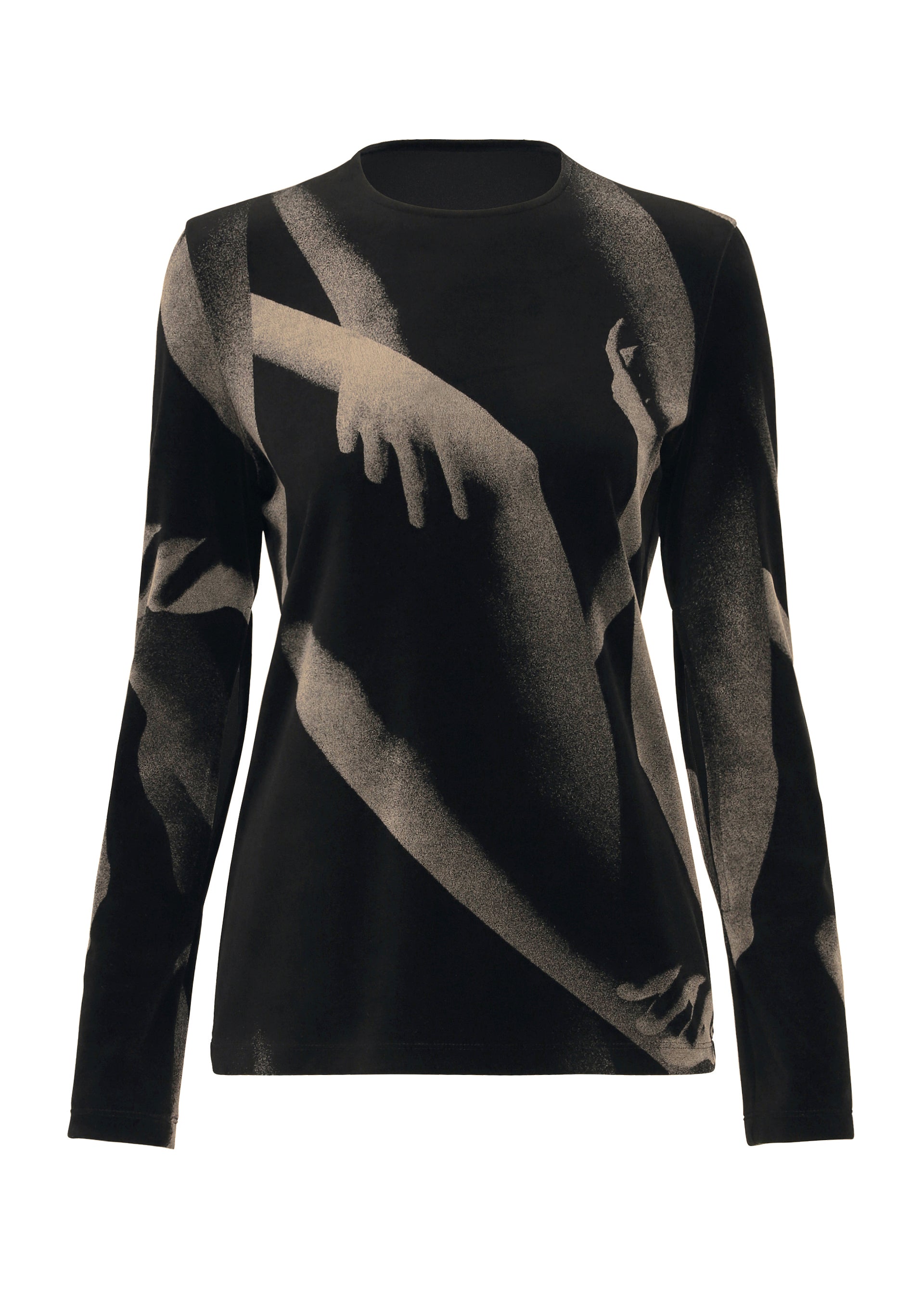 Issey Miyake Hands of Lover Velour top šedý vel. 2