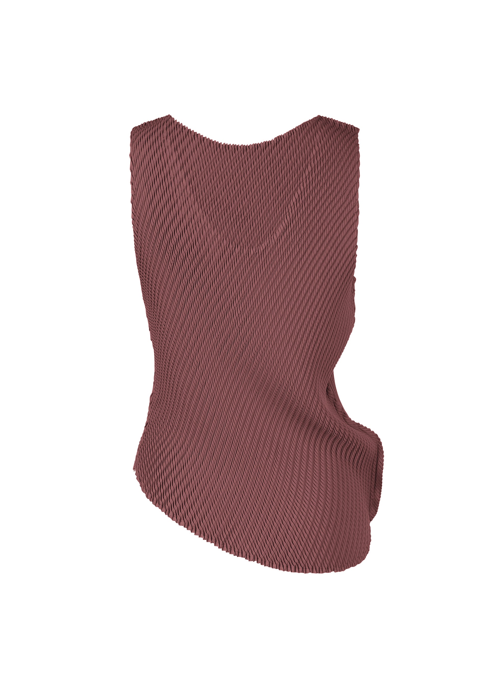 Issey Miyake Misty Pleats plisovaný top bez rukávů černý