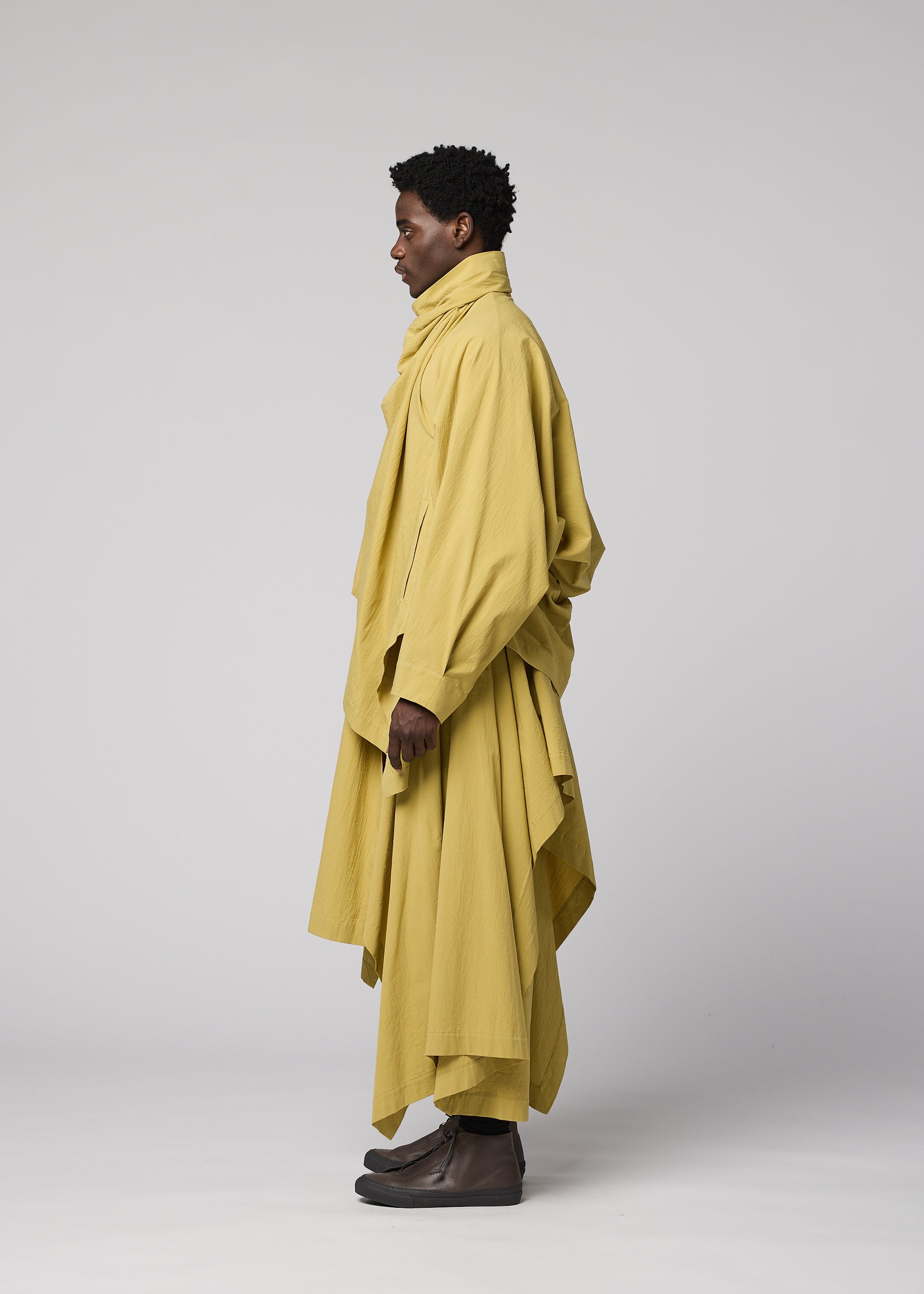 Issey Miyake Comfort Cotton bunda béžová 2 organická