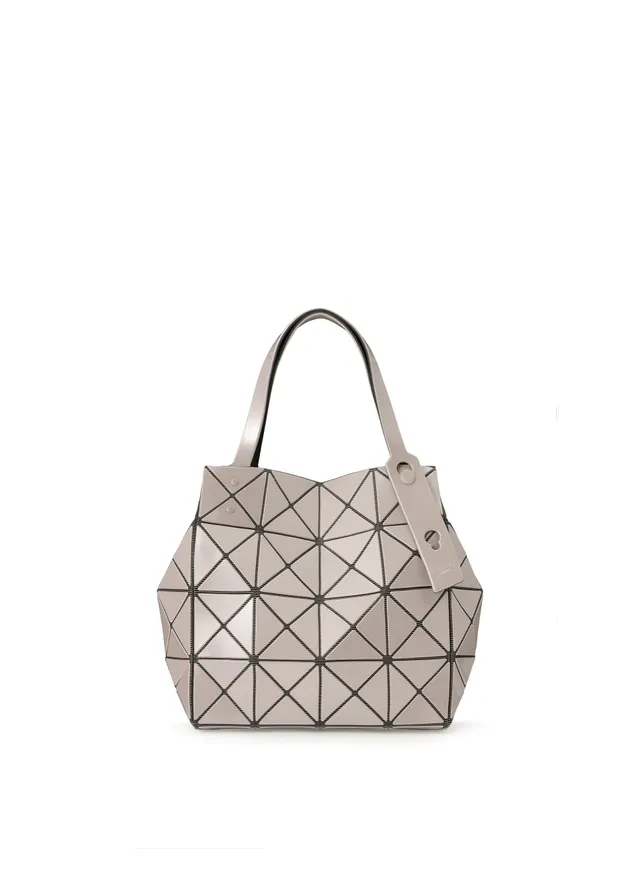 Issey Miyake Carat kabelka white beige metalická