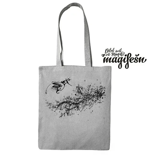 Magifešn Fair Trade MEDIUM taška Kolibřík černá