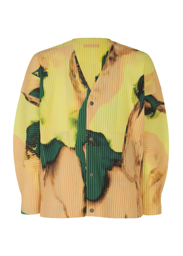 Issey Miyake Homme Plissé Agate kardigan béžový