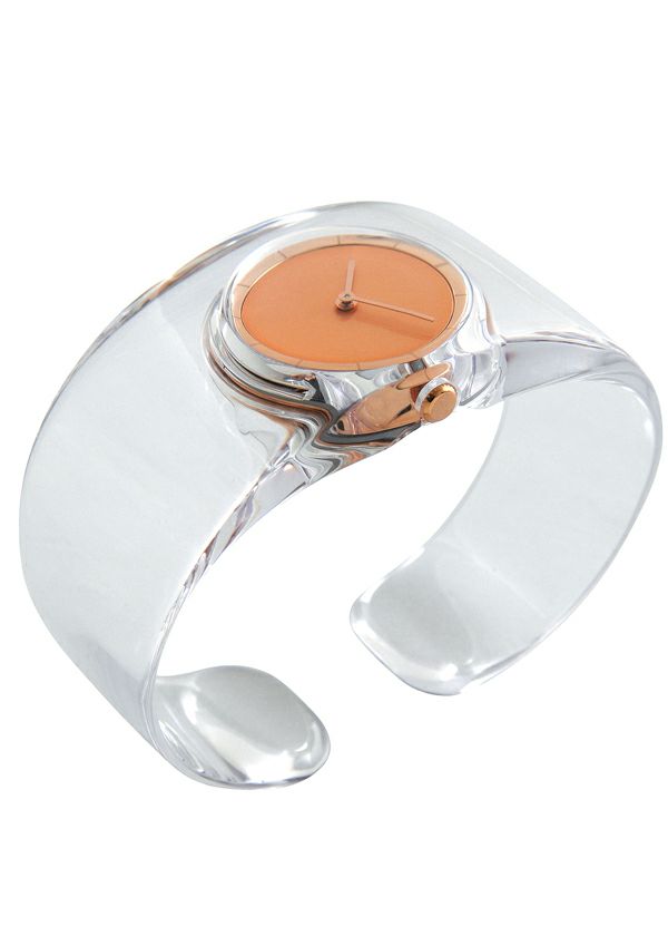 Issey Miyake O hodinky náramek čiré rose-gold 25 g