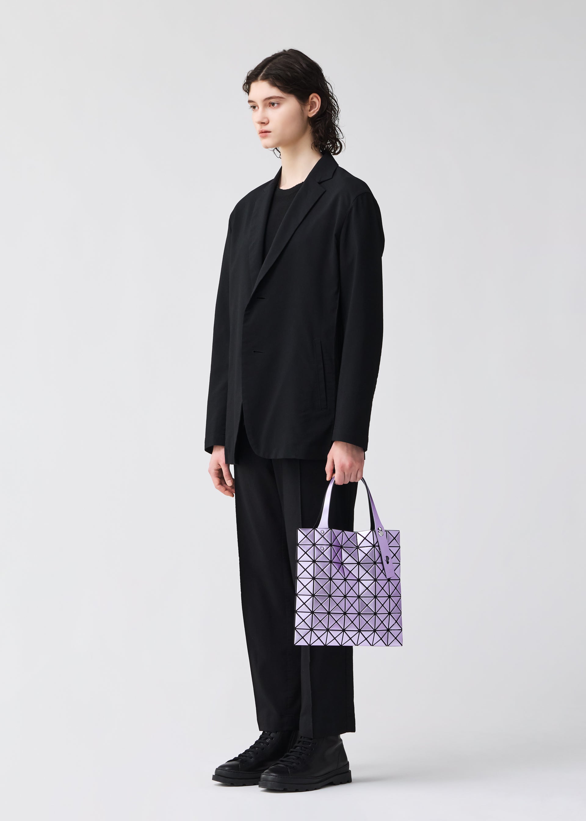 Issey Miyake Bao Bao Platinum BB61140 tote kabelka metalická